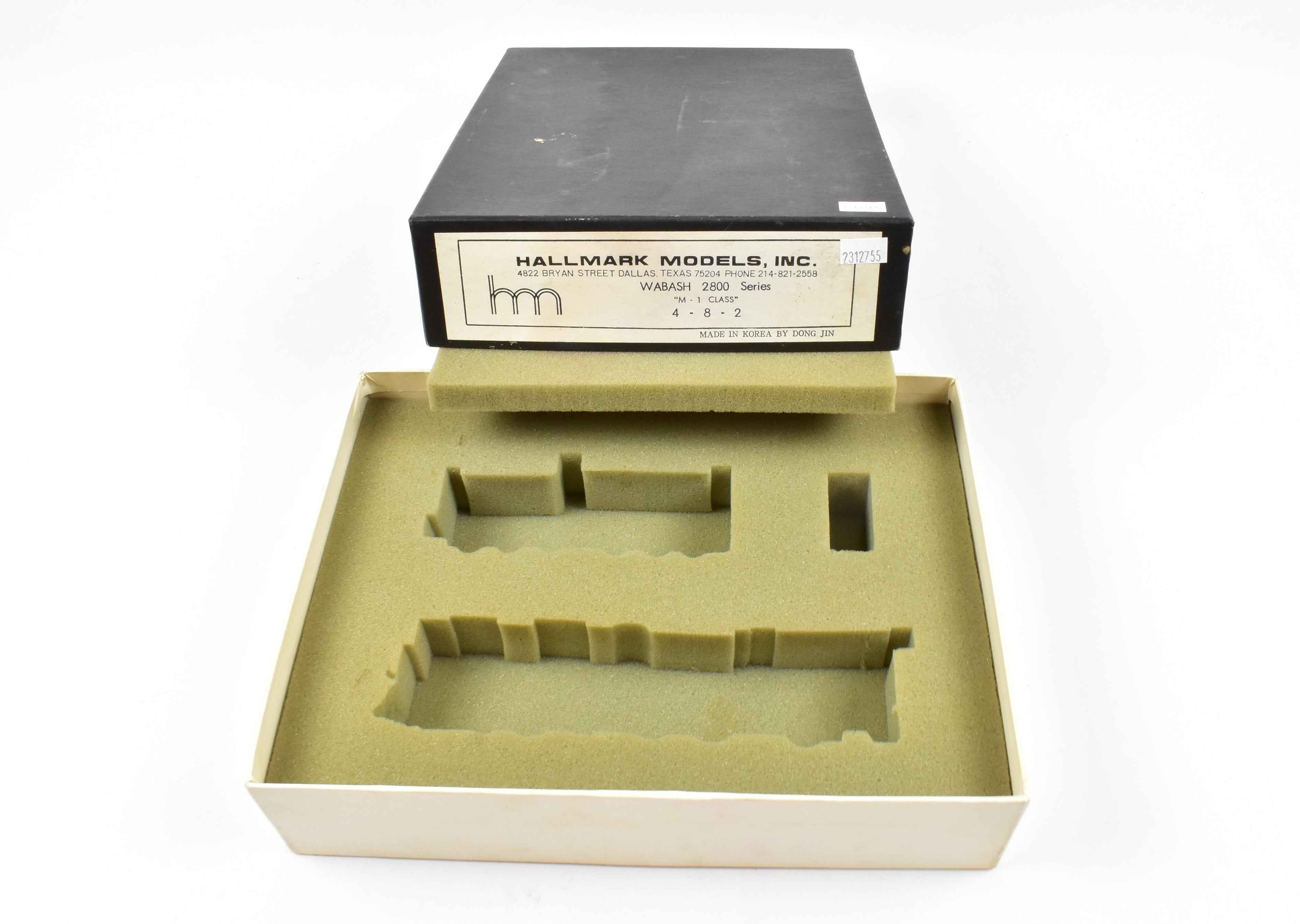 HO Brass Hallmark Wabash Class M-1 4-8-2 Mountain Model Empty Box