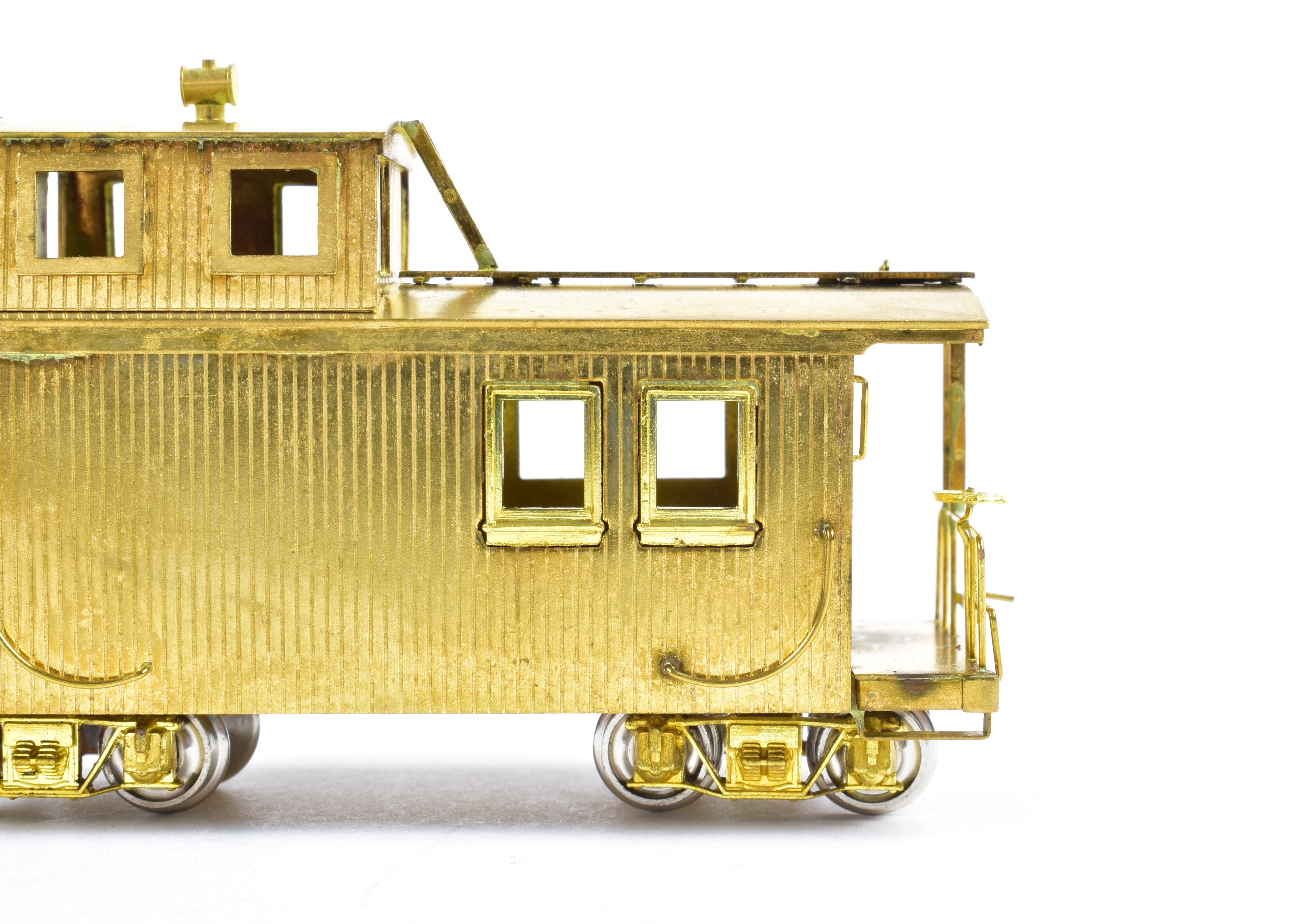 HOn3 Scale Brass Model Train Caboose by Westside Model Co. - Florence and Cripple Creek #5, Ideal for Model Railroading Enthusiasts