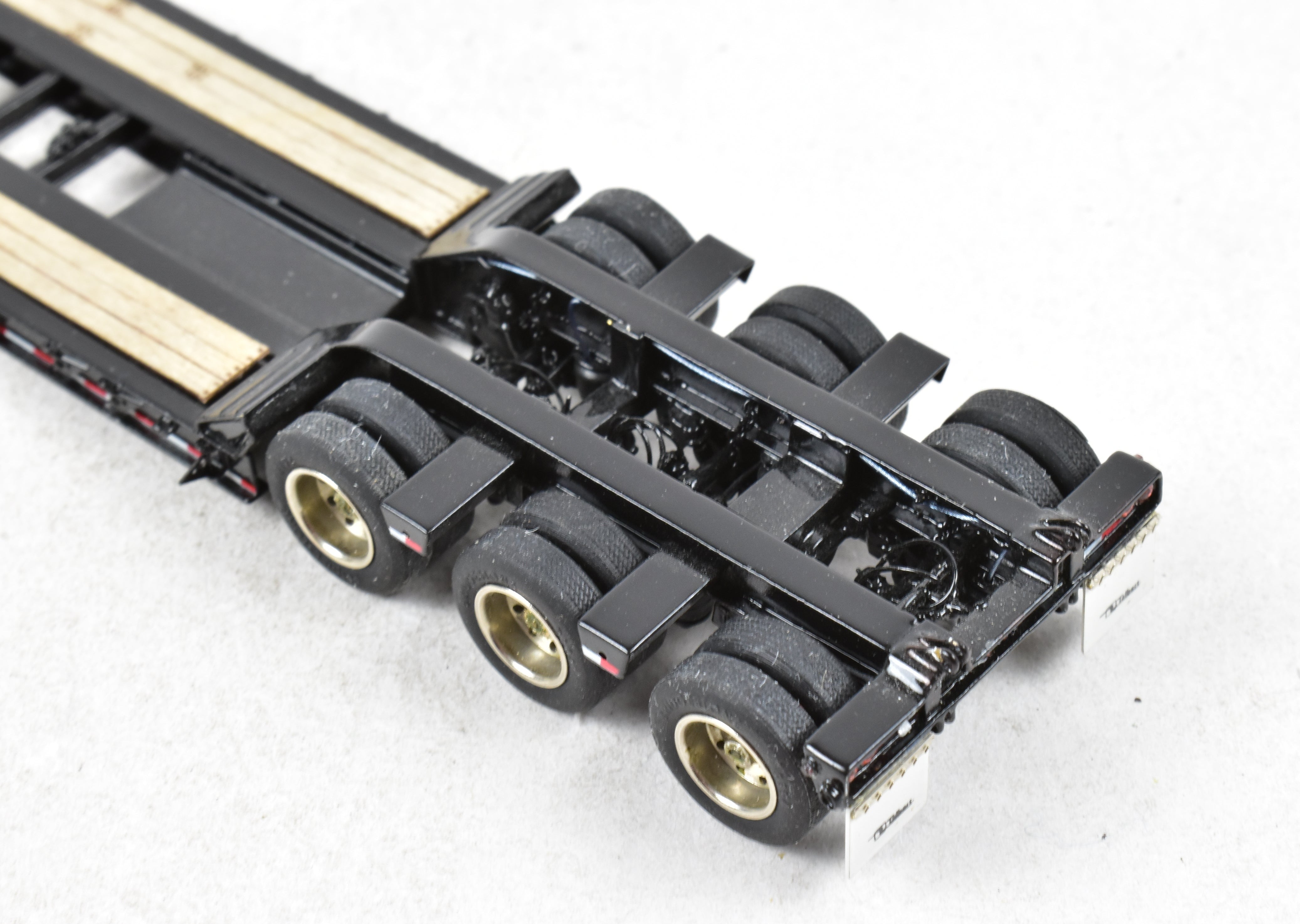 High-Quality HO Scale Brass Construction Classic Mint Collectibles Talbert 55SA Low Boy Trailer with Factory-Painted Black Finish and Fine Details