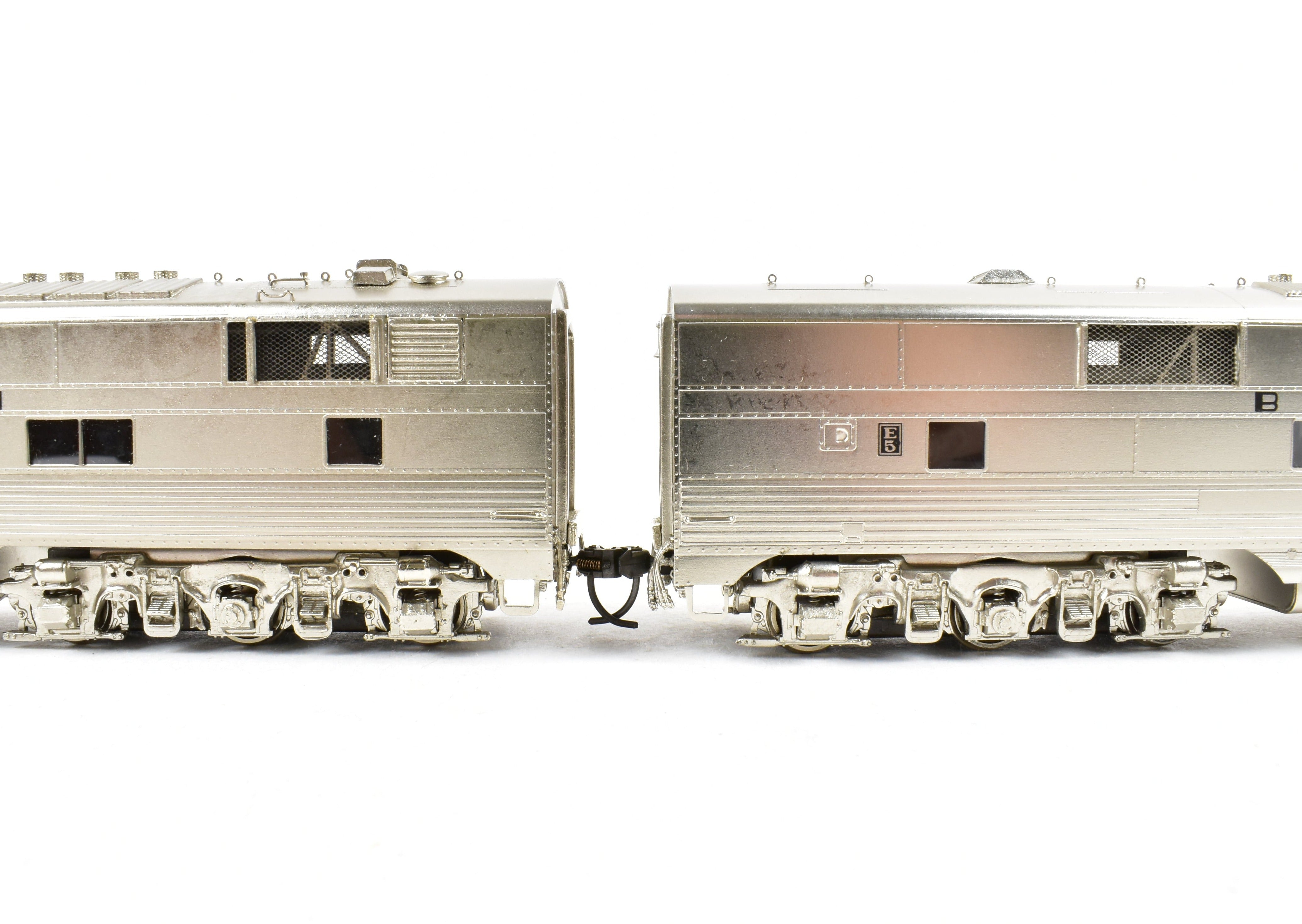 HO Scale Brass Locomotive Set - Challenger Imports CB&Q - Burlington Route EMD E5 PH - II A/B Set FP 9912A with 1960's Design Scheme
