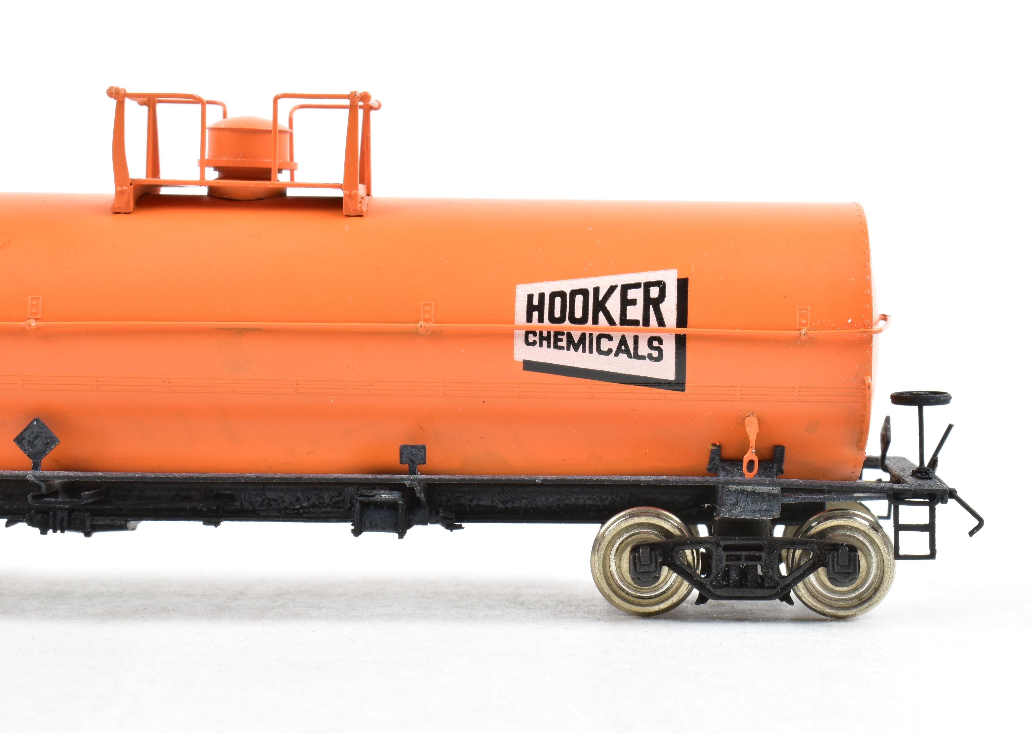 HO Brass PSC Precision 11,141 Gallon Orange Hooker Chemicals Tank Car