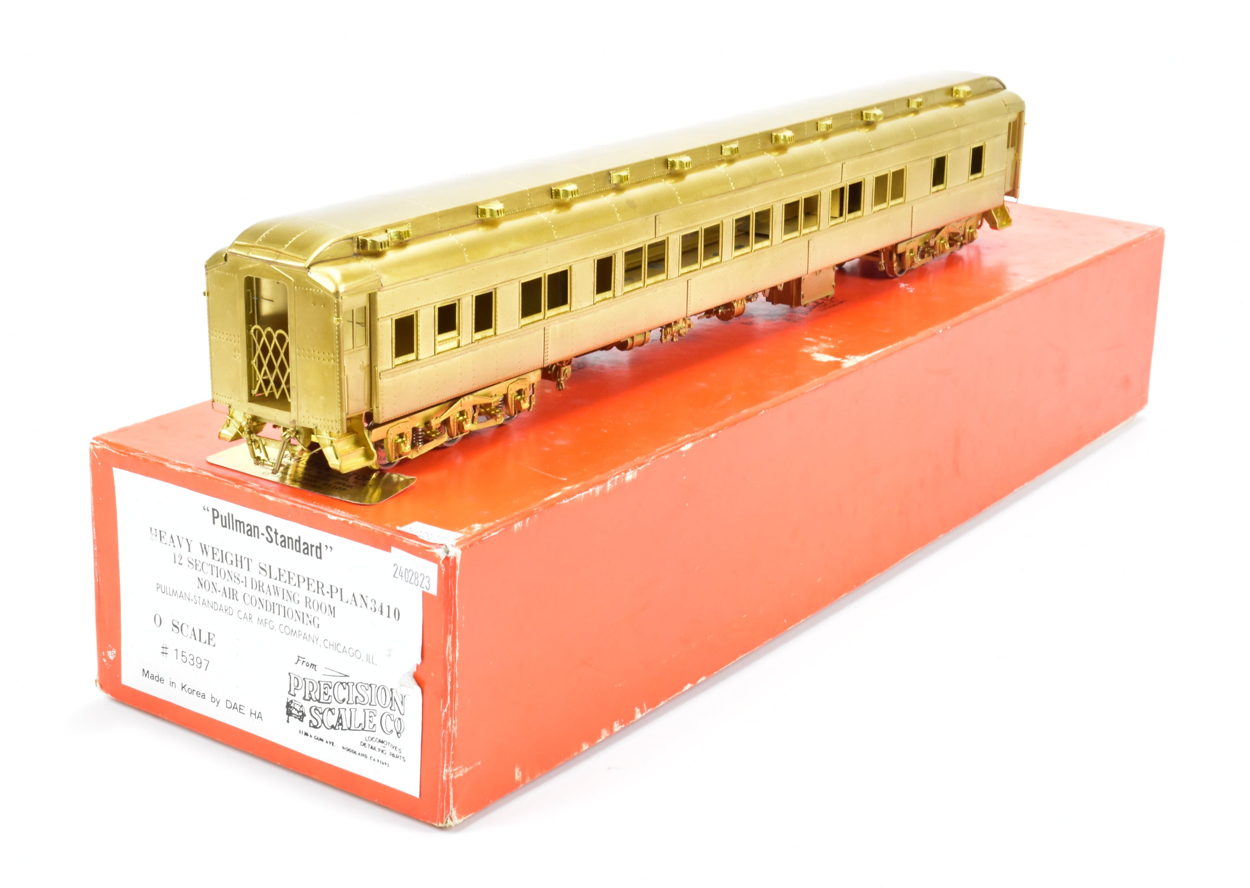 O Scale Brass PSC Precision Scale Co. HW 12-1 Sleeper Plan 3410 Model