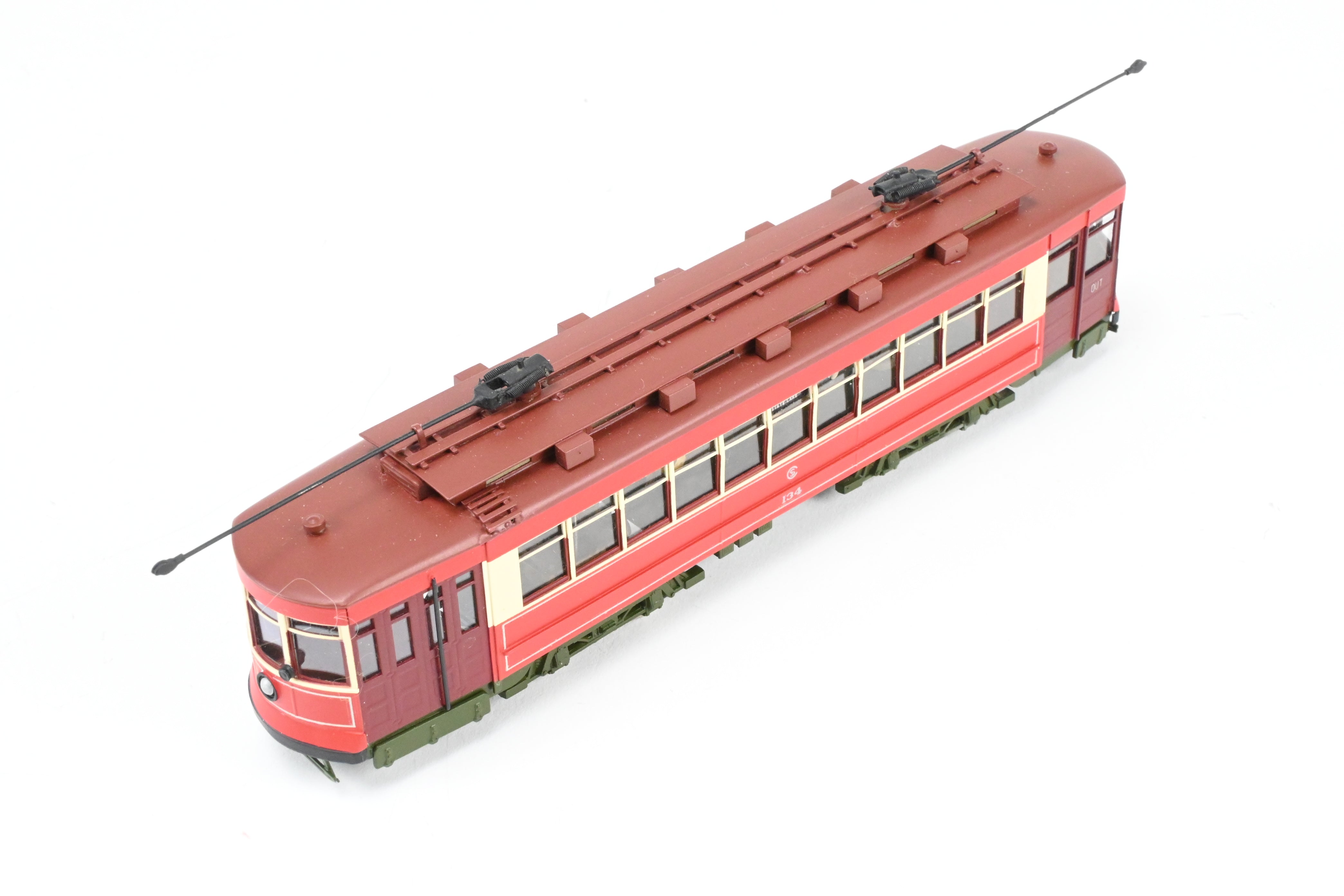 High - Quality HO Scale Brass Chicago Surface Lines Pullman Car Model - Fairfield Models 343 CSL, Custom Painted as No. 134, with Reboxx Packaging