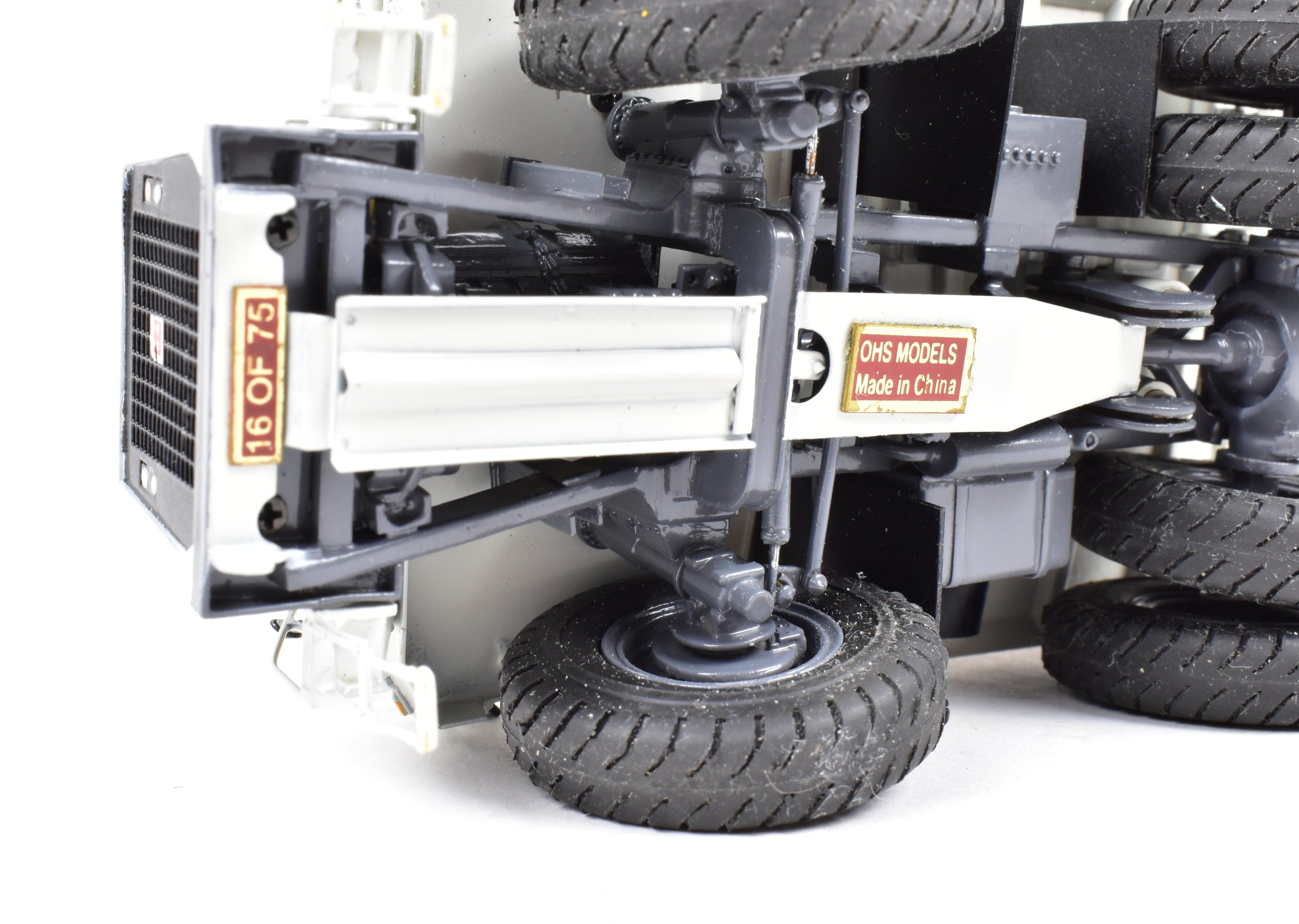 HO Scale Brass Terex Mining TR-100 Mine Truck No. 873.2R in White Livery