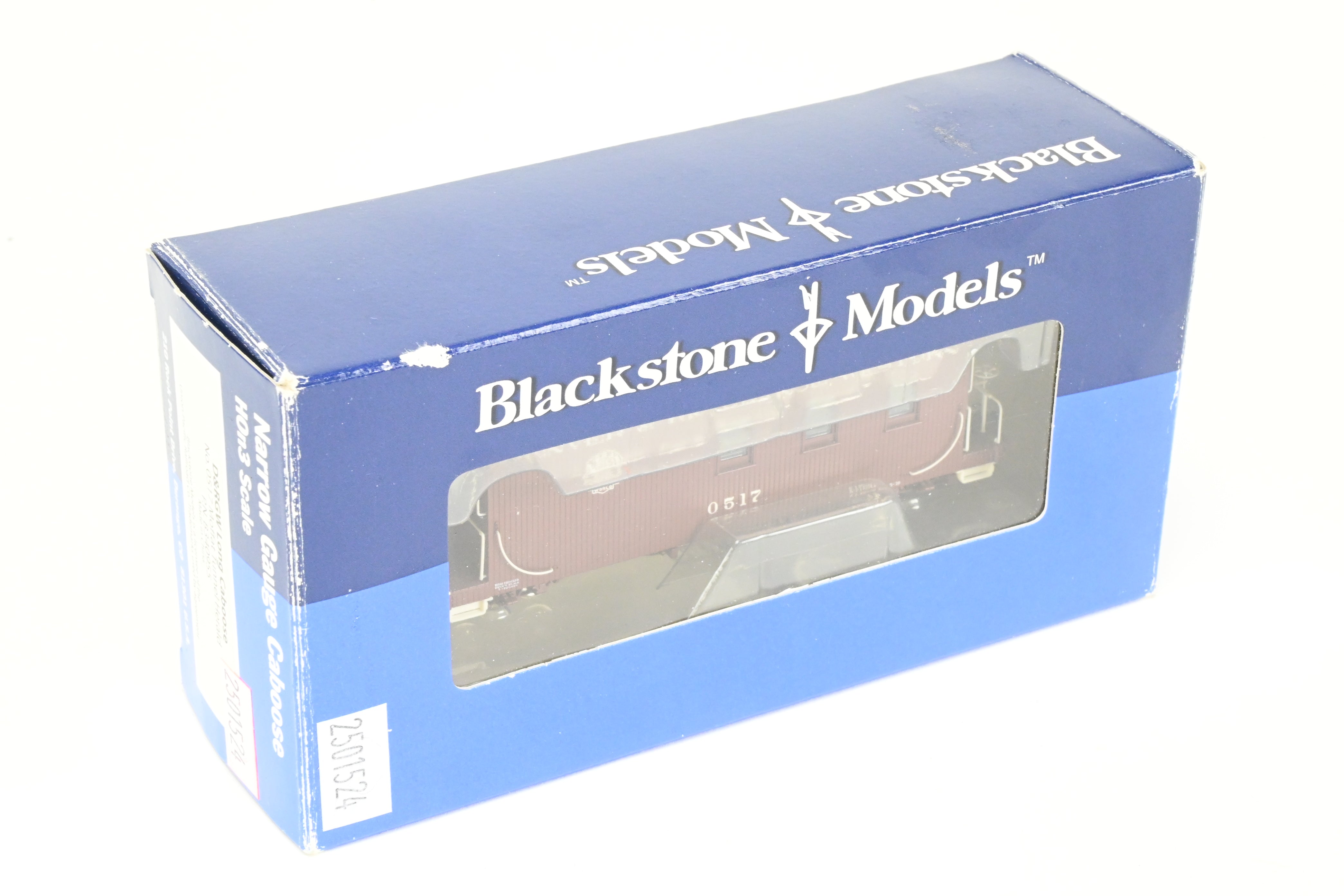 HOn3 Blackstone Models D&RGW - Denver & Rio Grande Western Brown Long Caboose with Moffat Tunnel Herald No. 0517