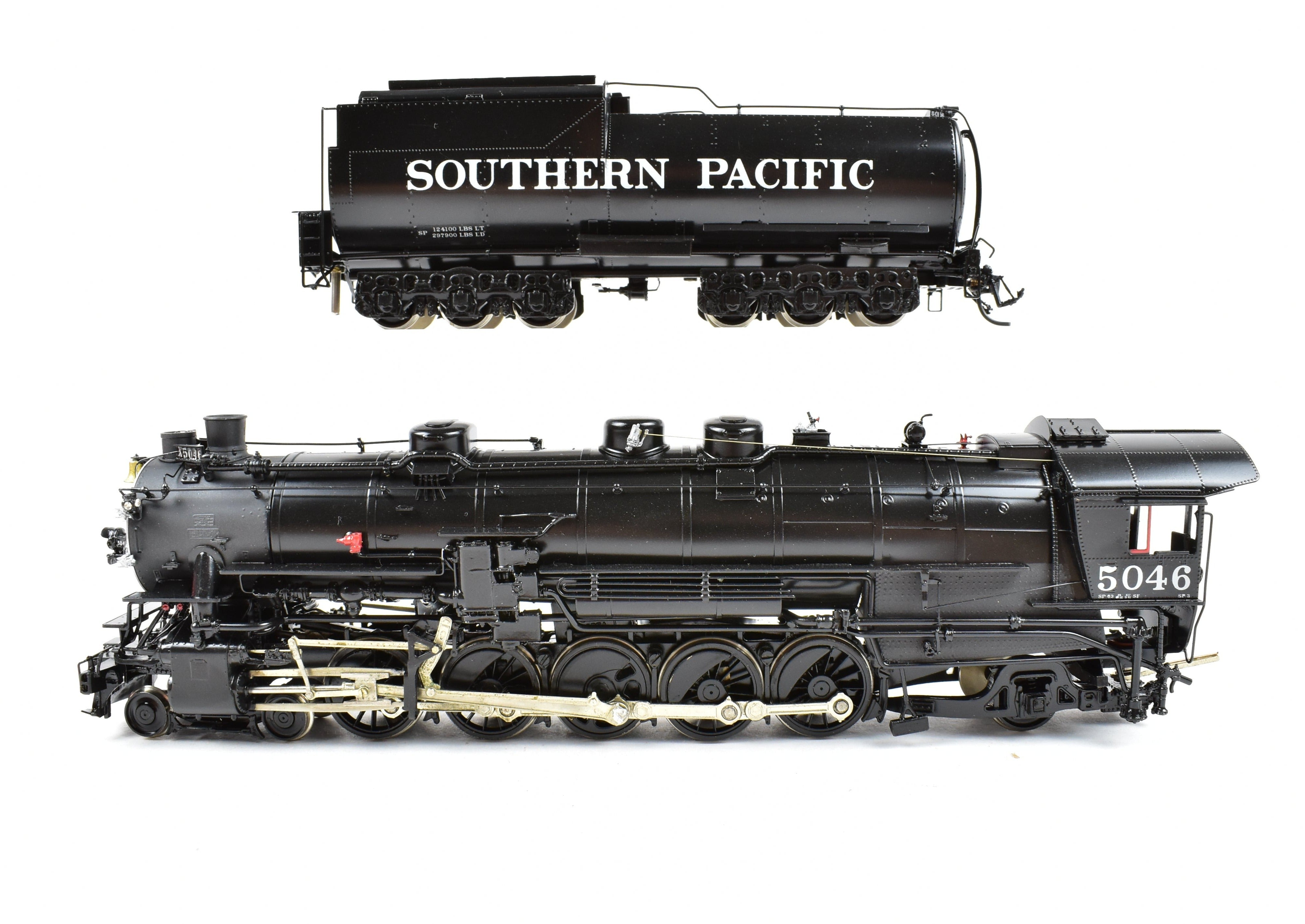 HO Scale Brass Southern Pacific Class SP - 2 4 - 10 - 2 1950s Pro - Painted Model by Key Imports