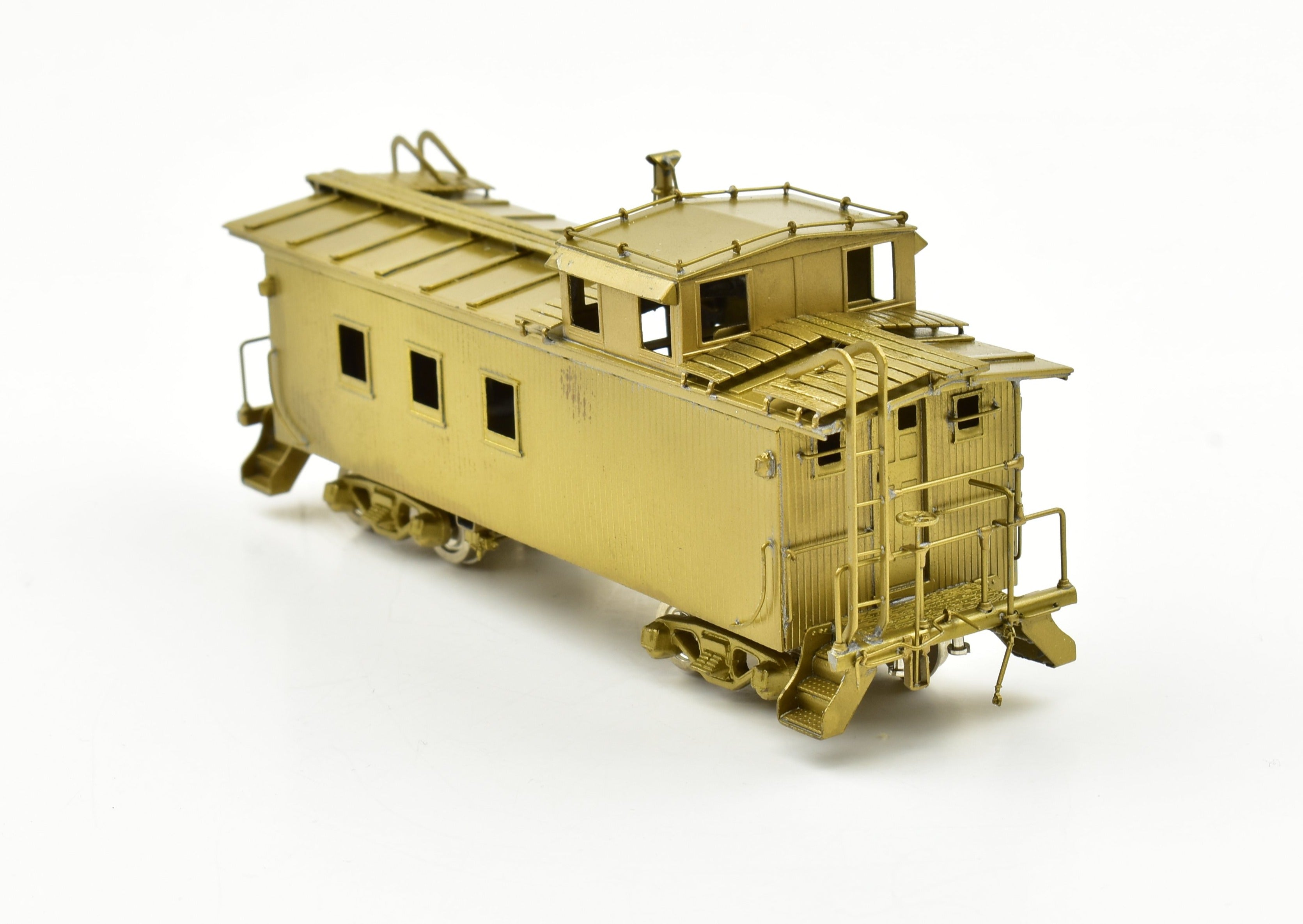 HO Scale Brass SLSF - Frisco Caboose with Steel Cupola Model by OMI - Overland Models, Inc.