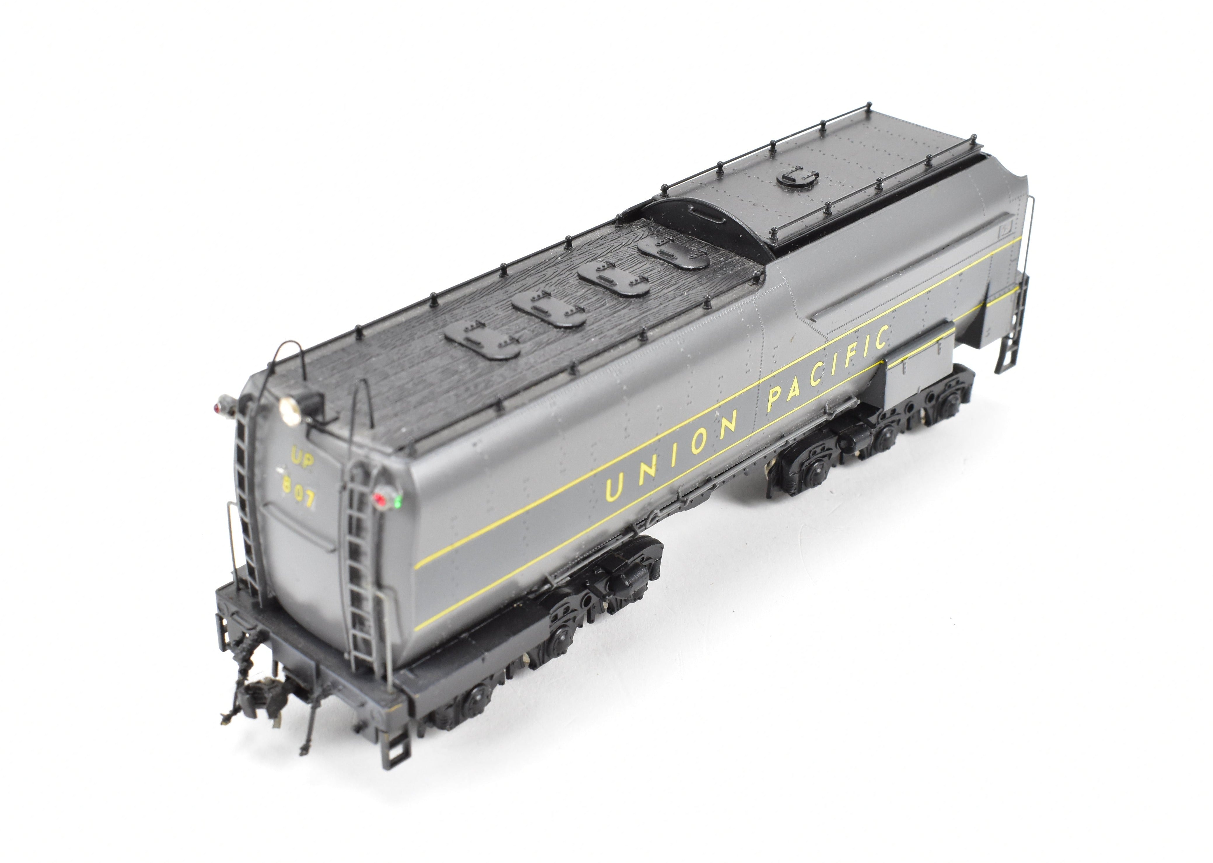 HO Scale Brass PFM - United Model Train - Union Pacific 4-8-4 Modern FEF-1 with Two-Tone Grey and Yellow Custom Paint, Run Number 807 from 1981