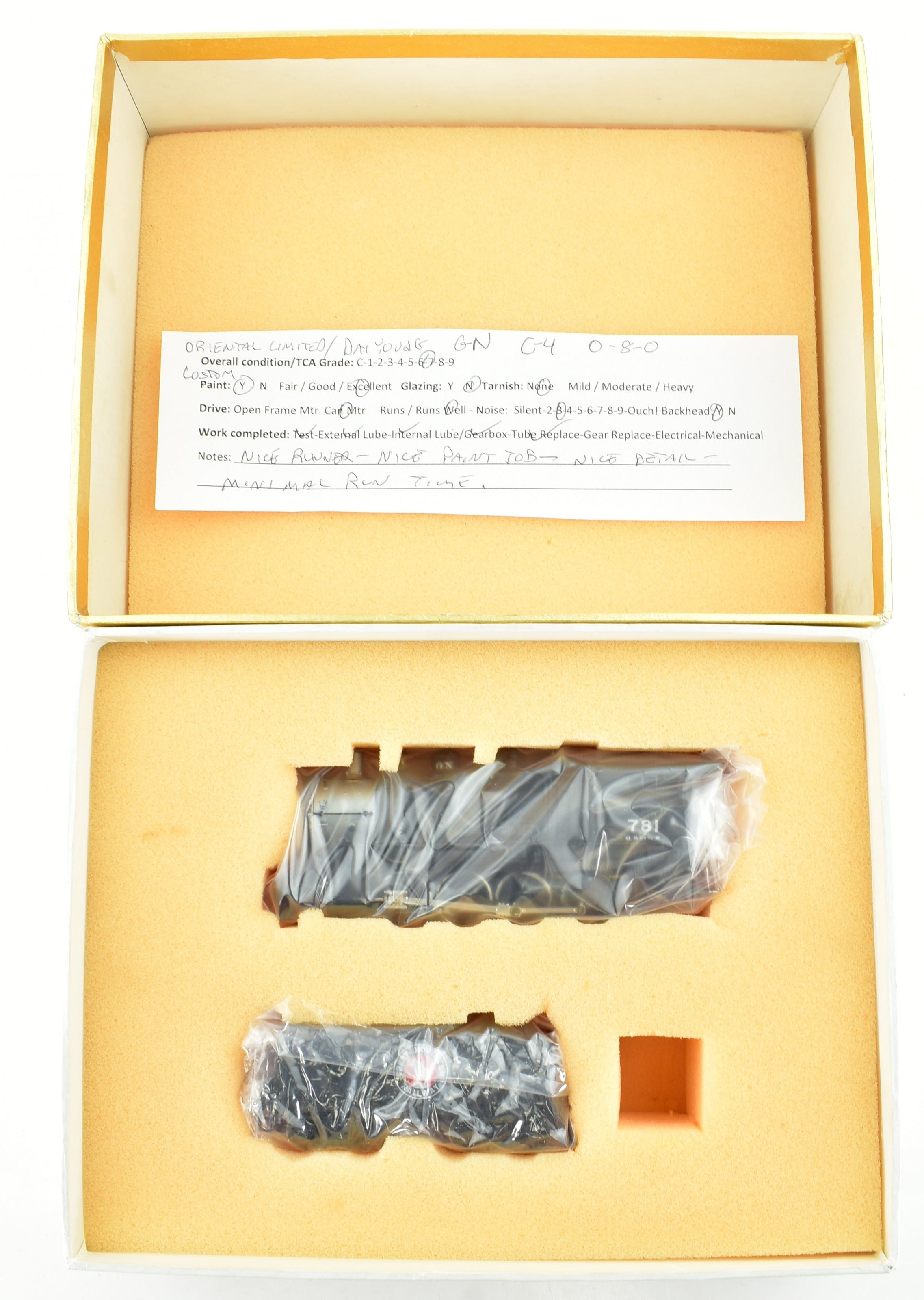 HO Scale Brass Great Northern 0-8-0 Class C-4 No. 781 Custom Painted Model