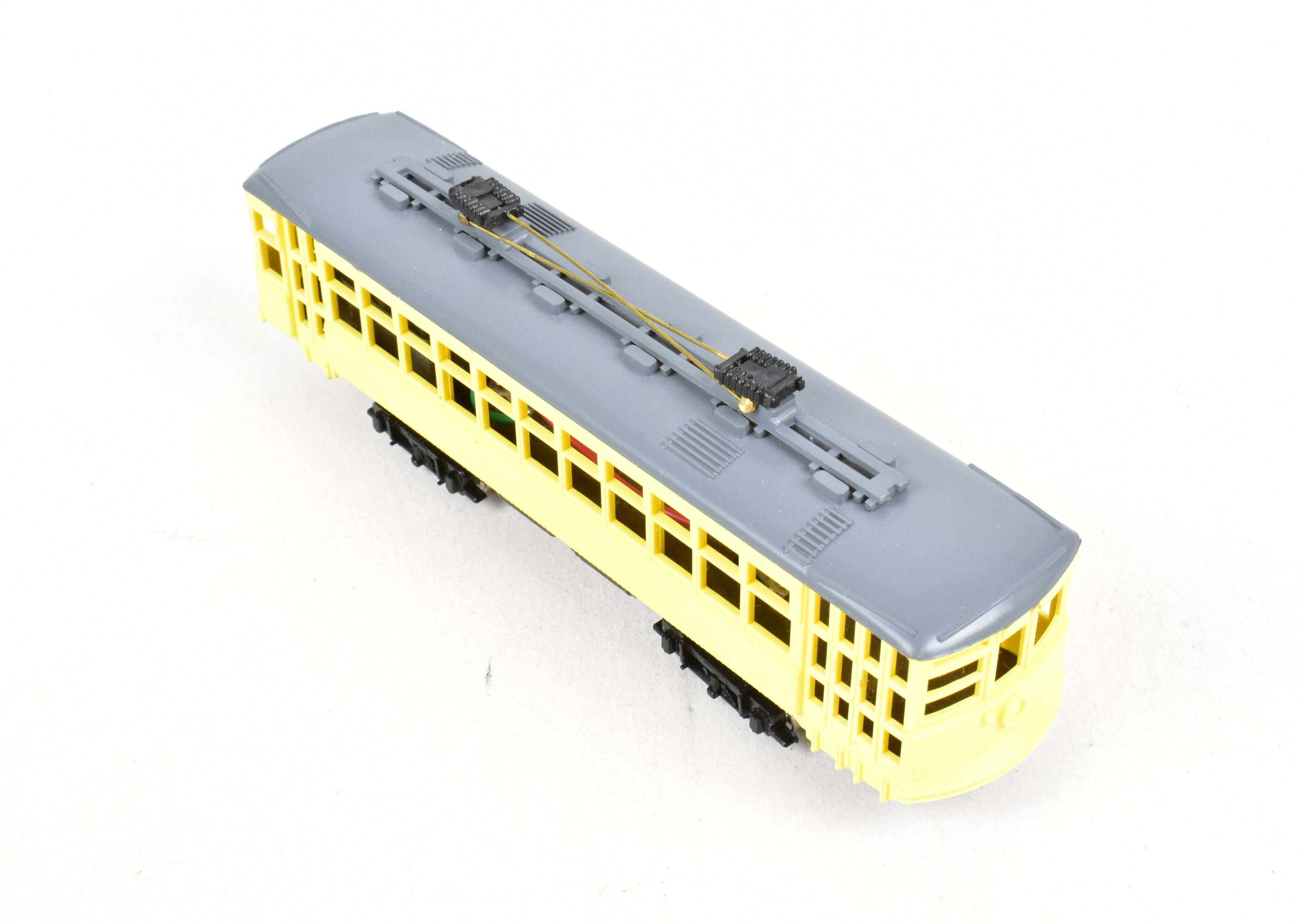 HO Scale Ken Kidder American Car Co. Double-Truck Birney Trolley Model for Kids and Hobbyists