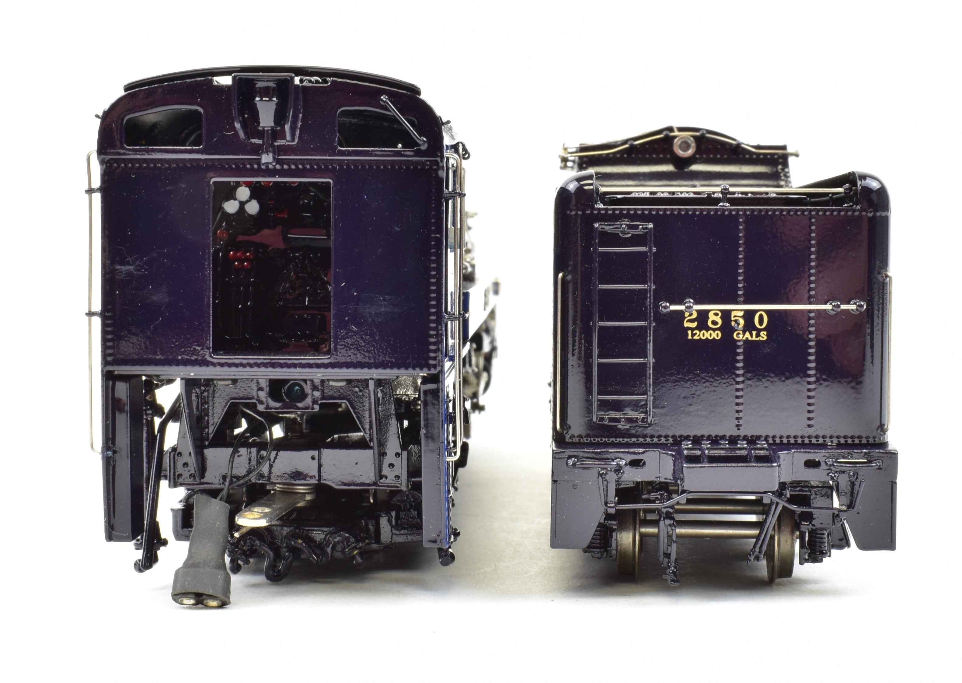 HO Scale Brass Model Train - Van Hobbies CPR Canadian Pacific Railway 4-6-4 Class H1d Royal Hudson 1939 Royal Service Locomotive with Factory Painted Road Number 2850