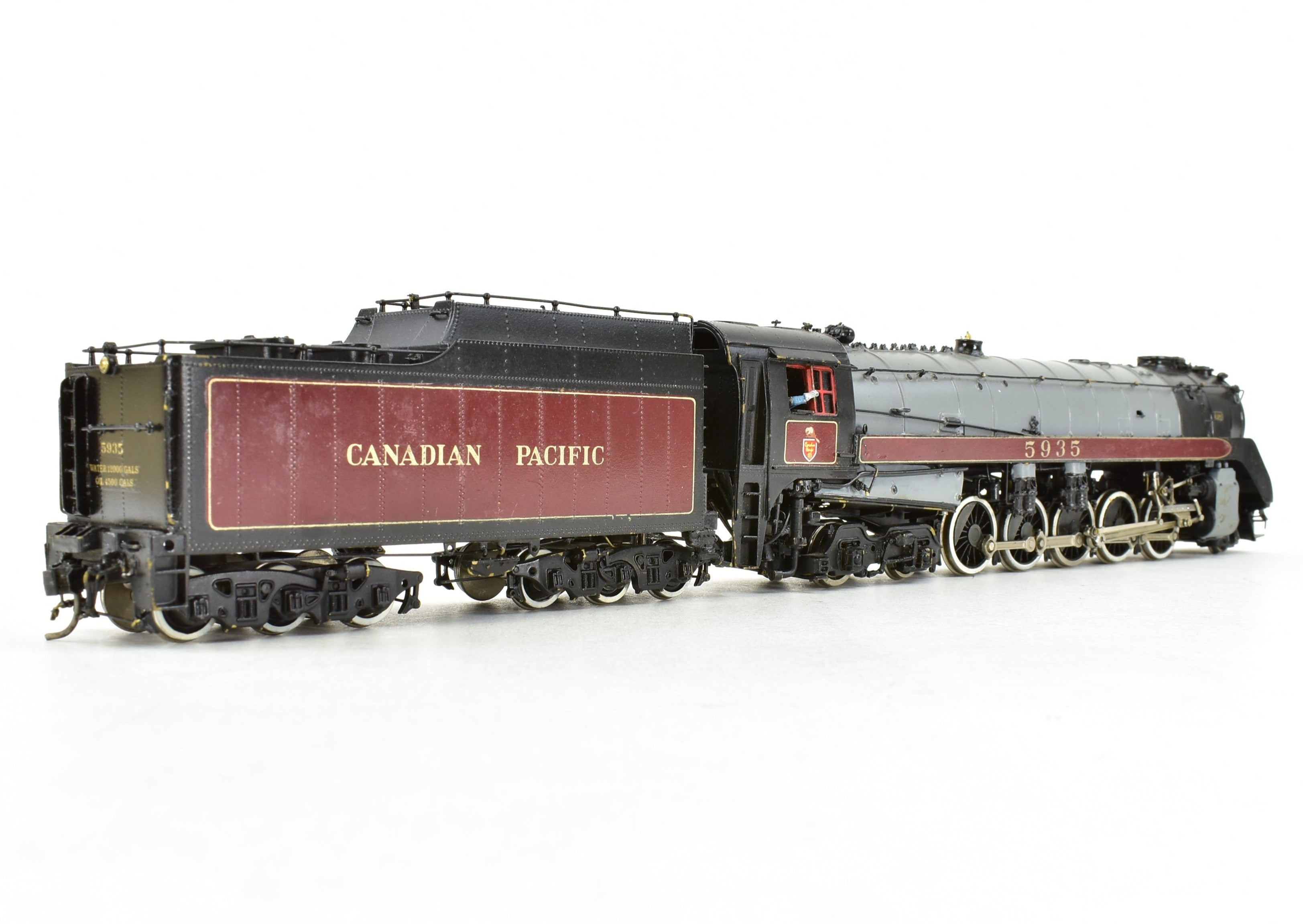 HO Scale Brass Model Train - Van Hobbies Canadian Pacific Railway T-1c 2-10-4 Selkirk with Custom Painting