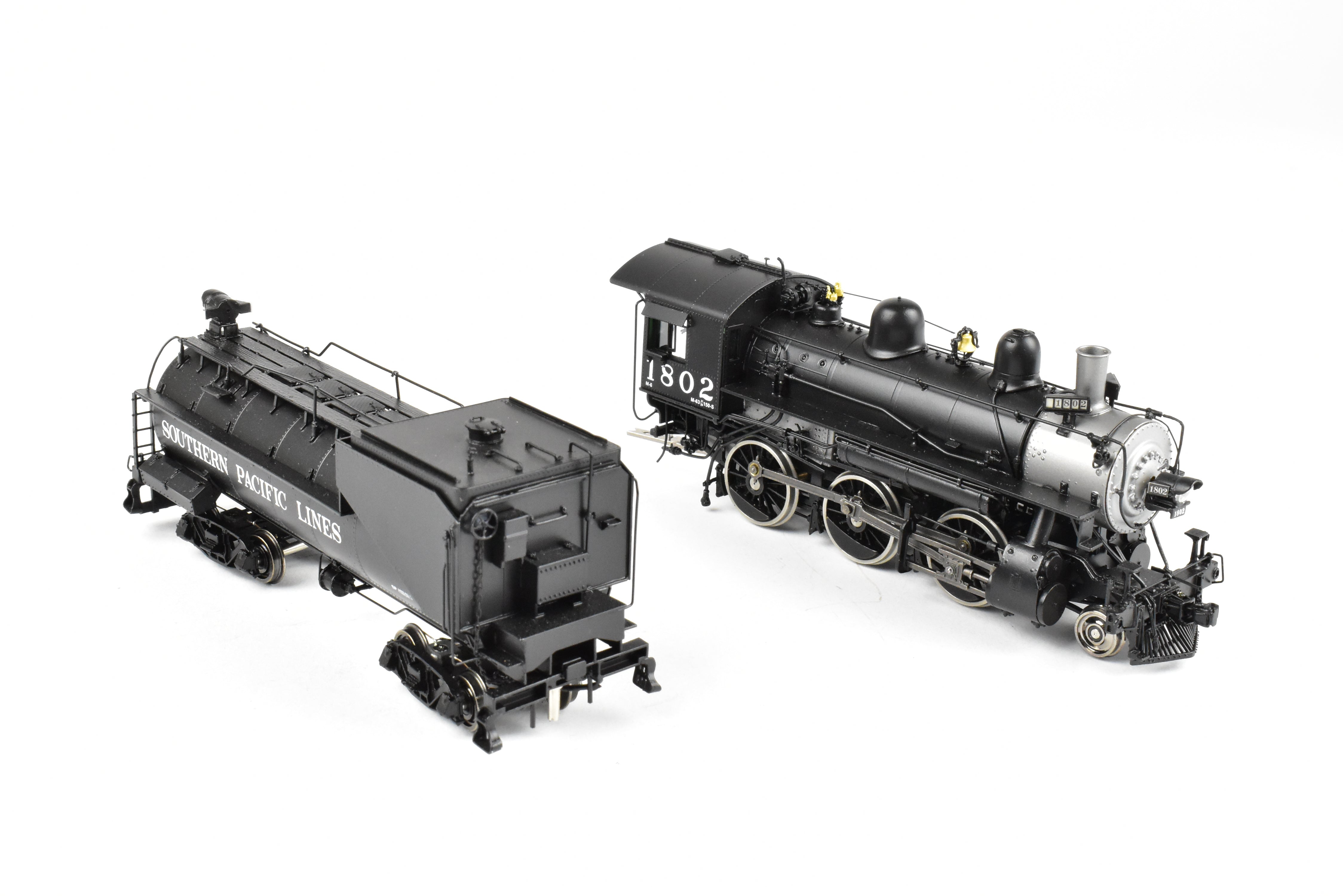 HO Scale Brass Precision Scale Co. Southern Pacific M - 6 Class 2 - 6 - 0 Factory Painted Locomotive No. 1802
