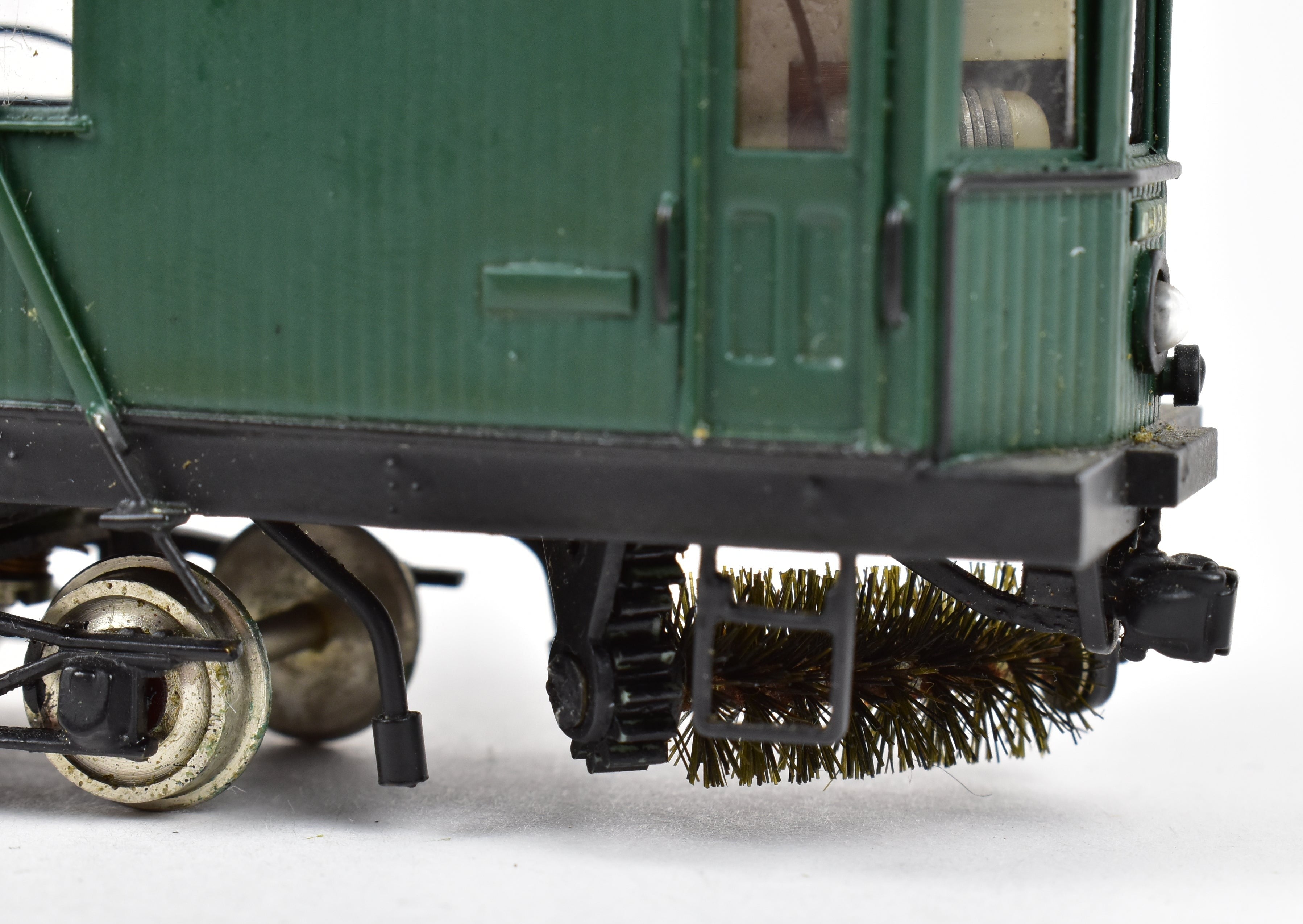 HO Scale Brass Philadelphia Rapid Transit Double Truck Street Sweeper Model C-134 by Huntington Model Works, Repackaged