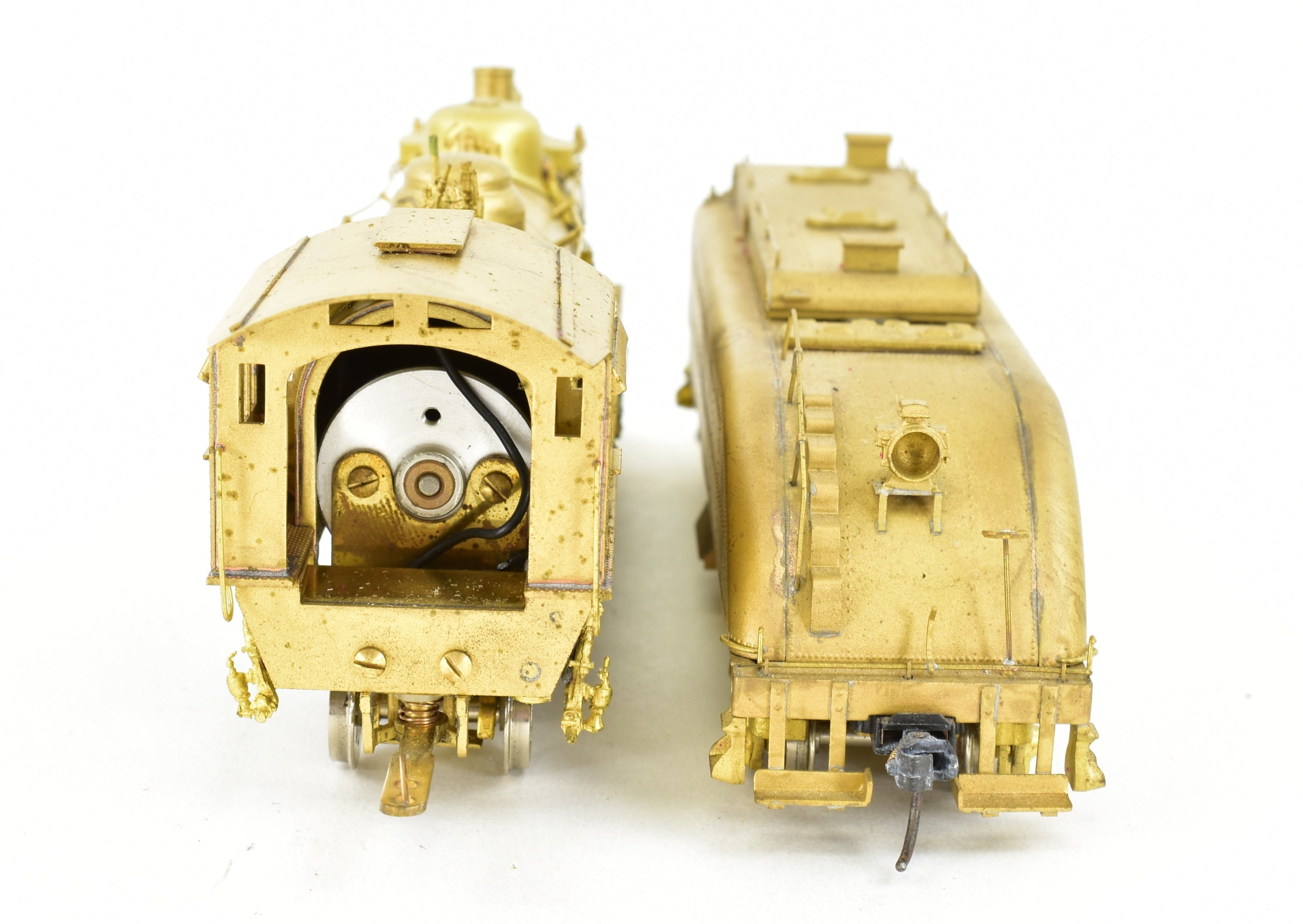 HO Brass Westside Model Co. ATSF Santa Fe 1600 2-10-2 Model with Spare Parts