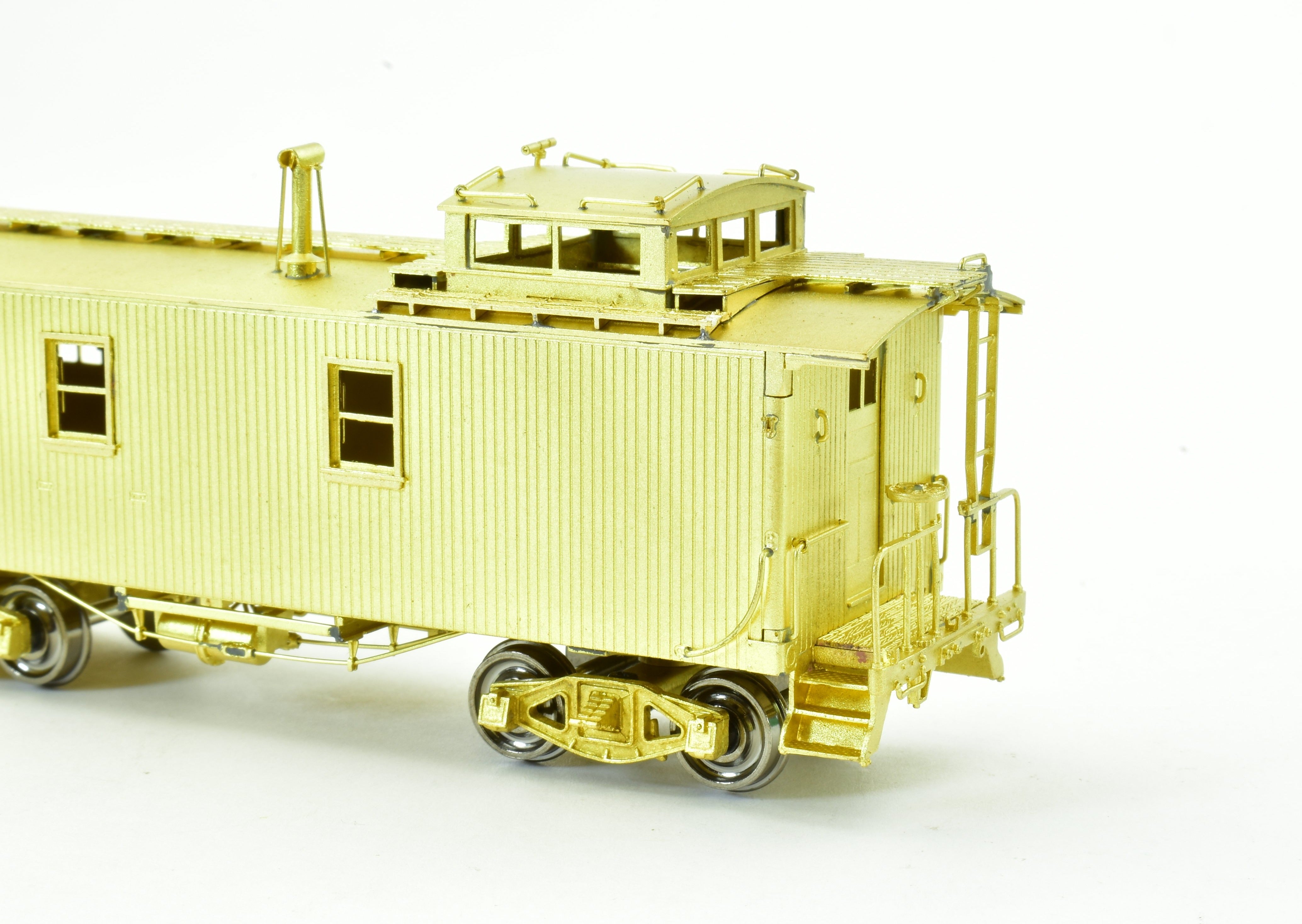 HO Scale Brass OMI - Overland Models, Inc. Pittsburgh & Lake Erie NYC Wood Caboose Model with Spare Parts