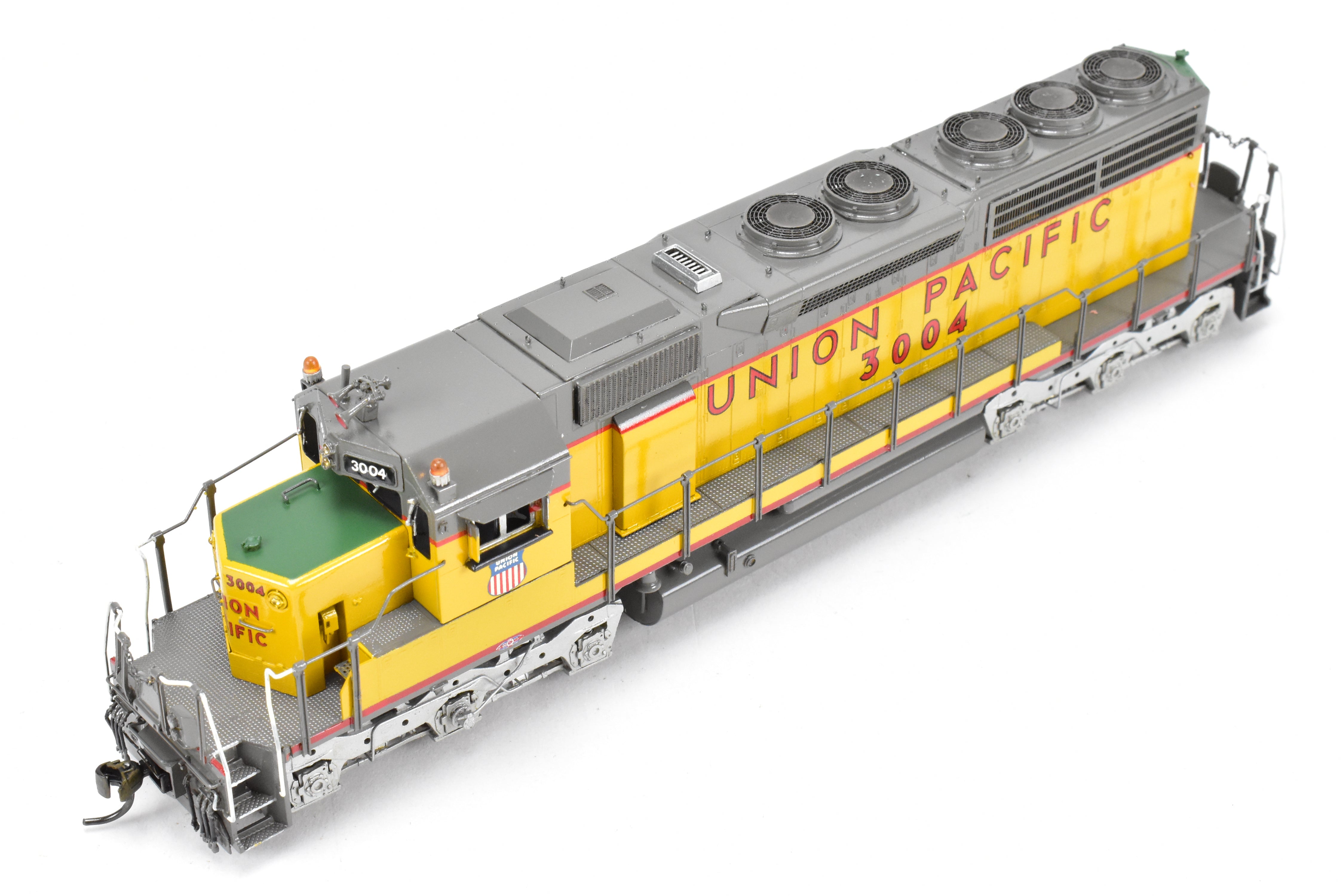 HO Scale Brass Model Train - Overland Models Inc. Union Pacific EMD SD40 Low Hood Locomotive Custom Painted as No. 3004