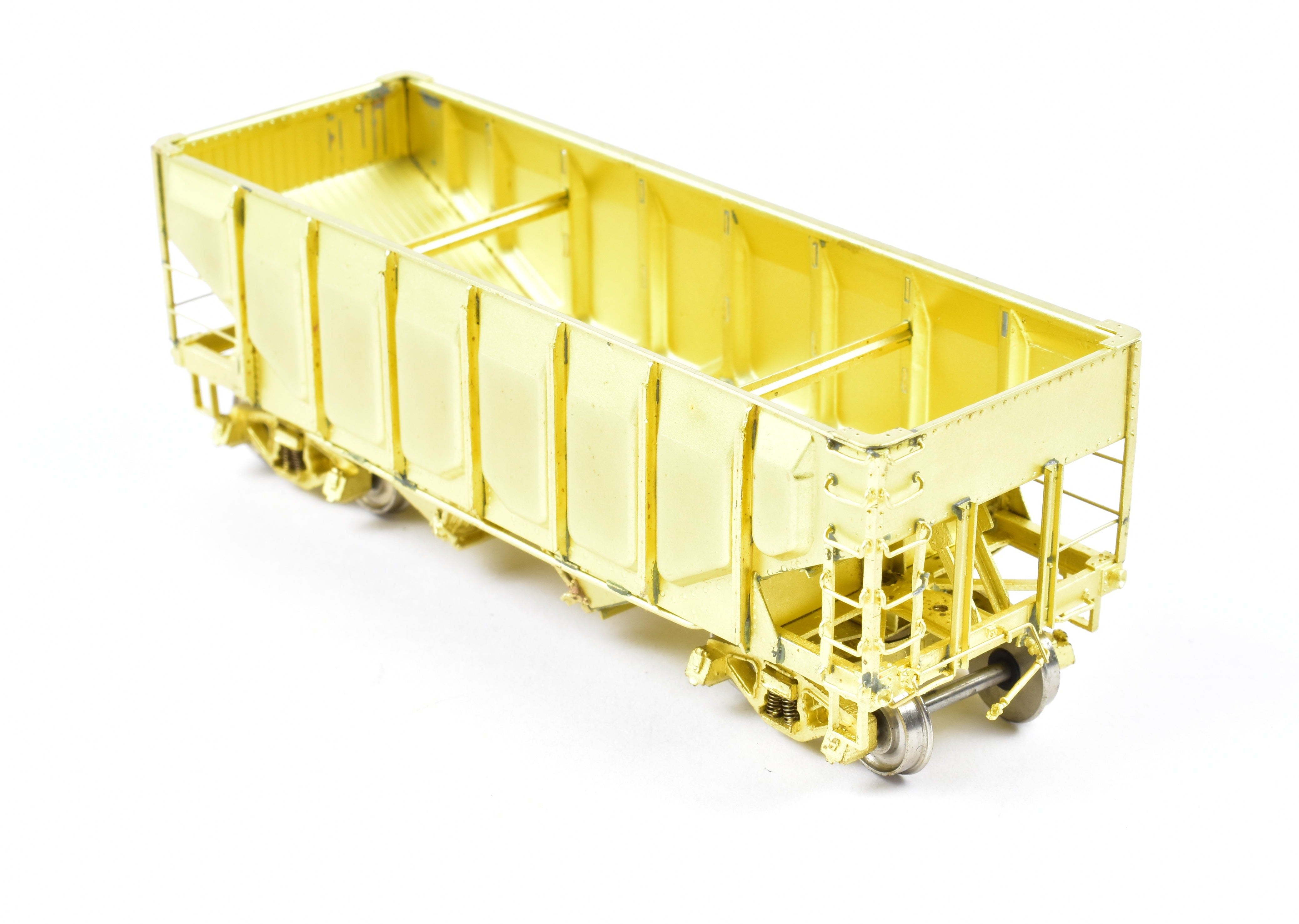 AWE Enterprises HO Brass 2-Bay Open Hopper with Frisco Panel Side
