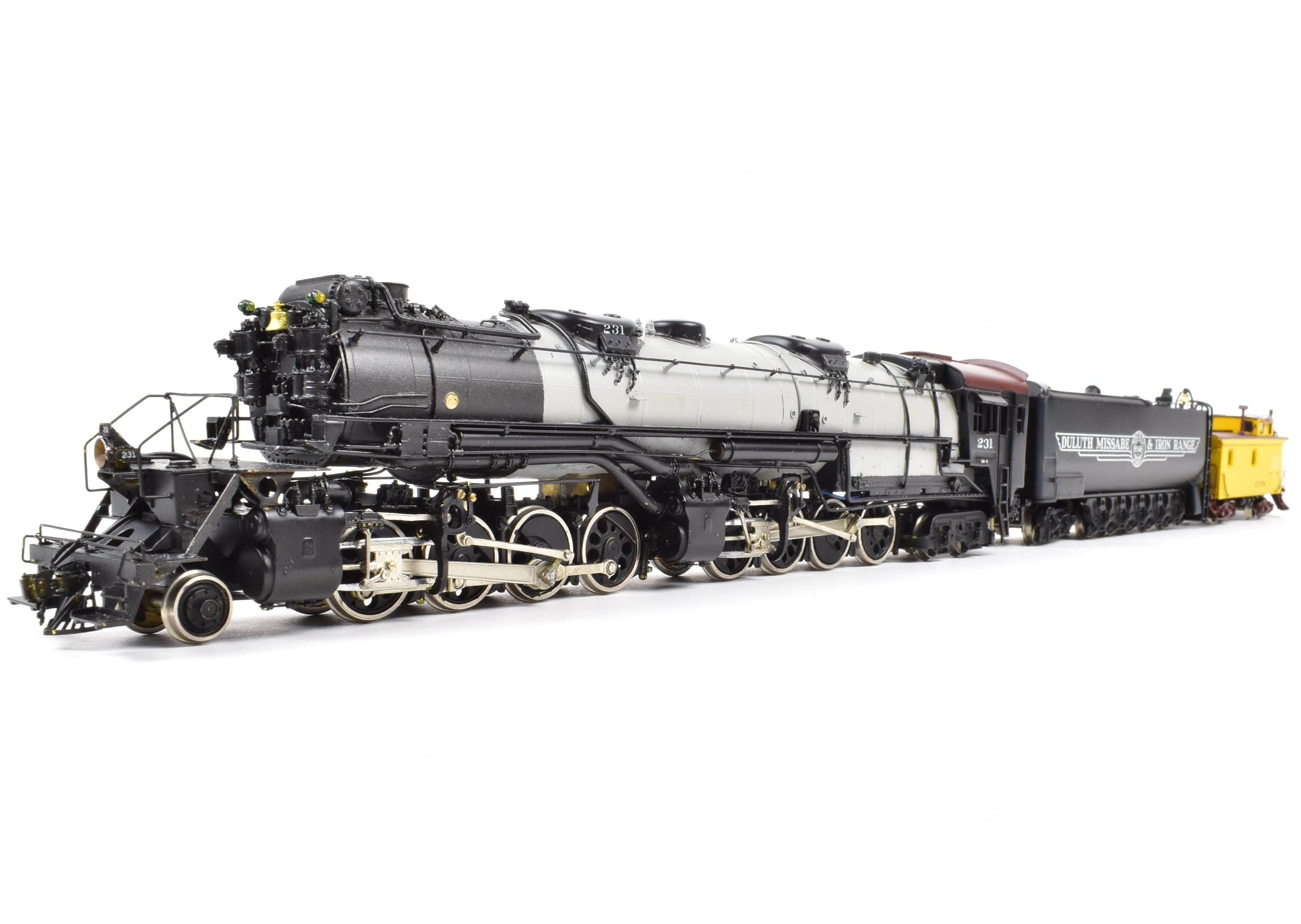 HO Scale Brass Model Train Set by Westside Model Co. - DM&IR Duluth, Missabe, & Iron Range 2-8-8-4 Yellowstone M-4 Locomotive with Caboose C/P