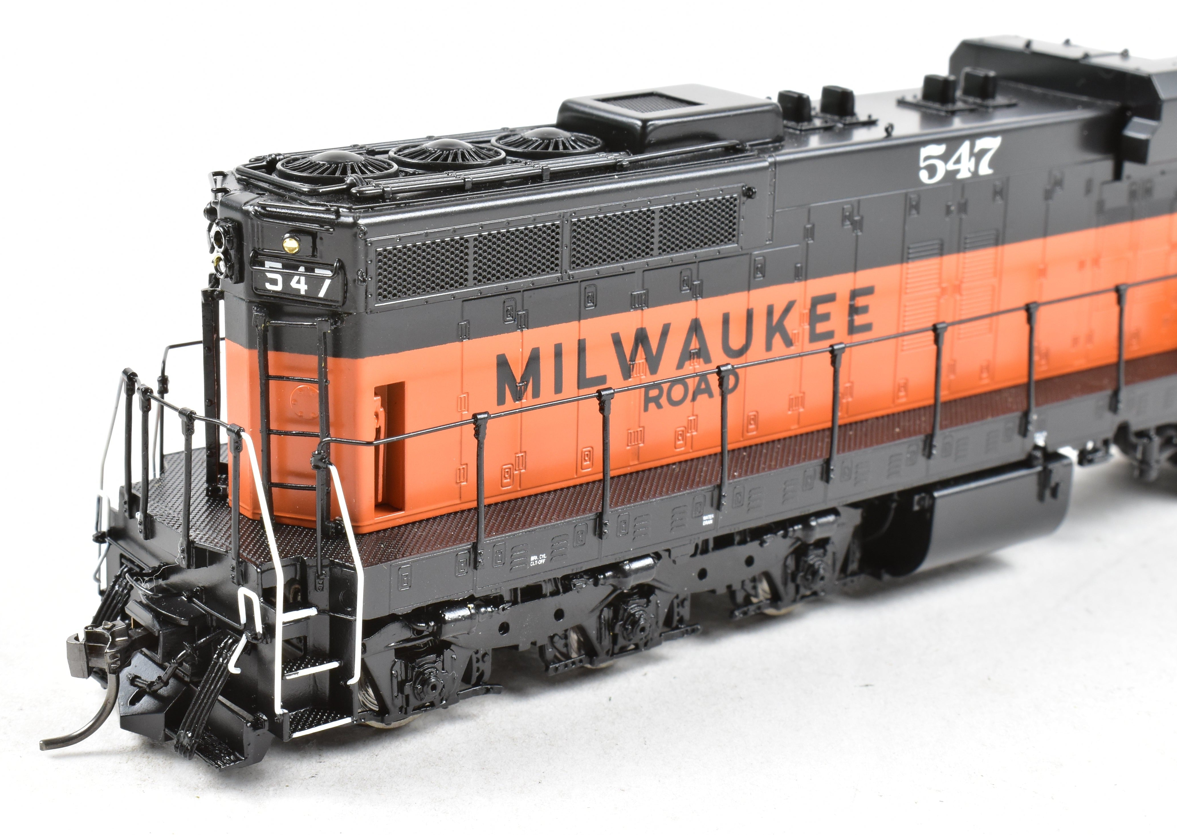 HO Scale Brass Diesel Locomotive - Overland Models, Inc. (OMI) Milwaukee Road EMD SD10 Factory Painted Model No. 547