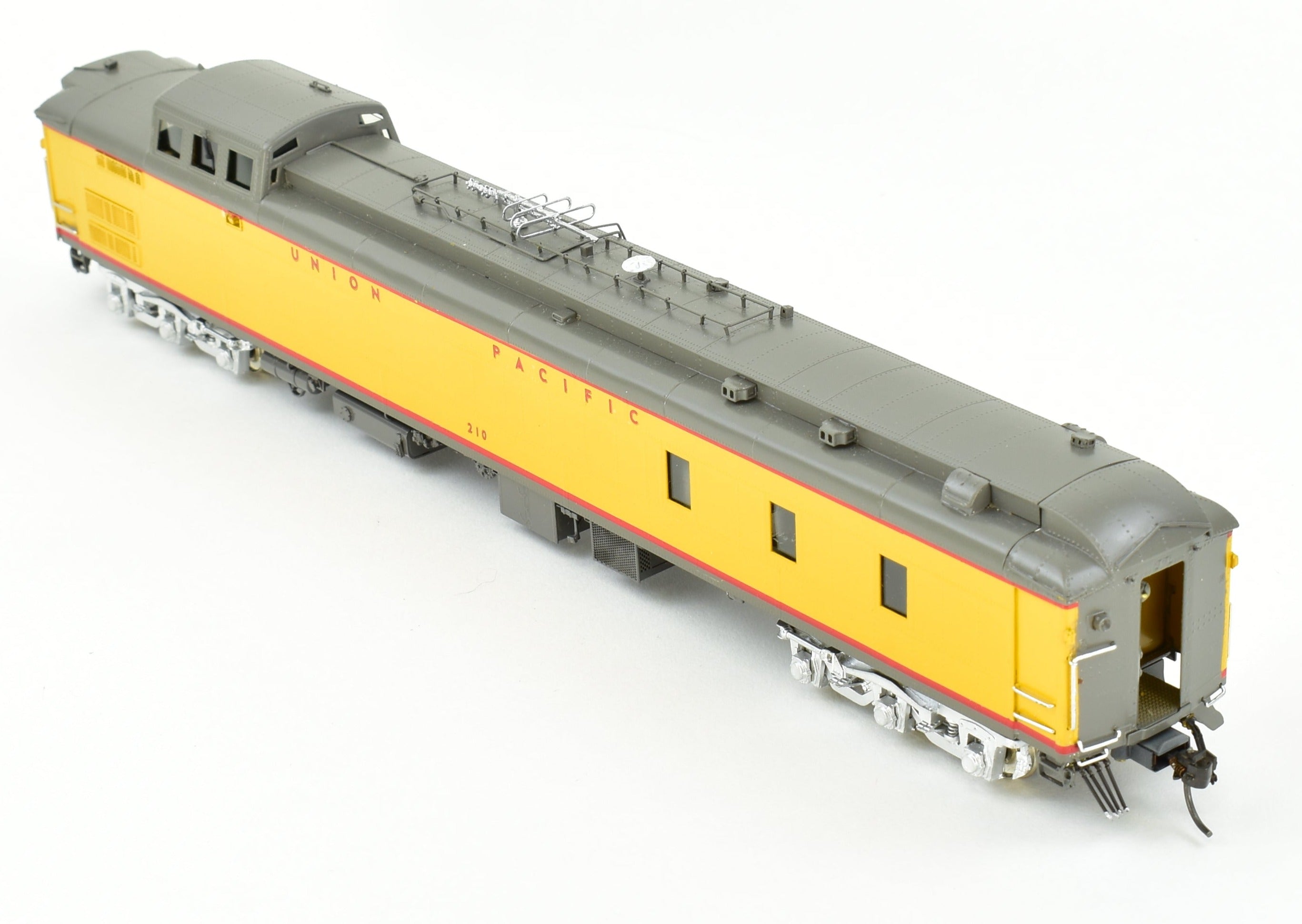 HO Scale Brass OMI - Overland Models, Inc. Union Pacific Dynamometer Car #210 in Original Configuration with Professional Painting for Model Railroading Enthusiasts