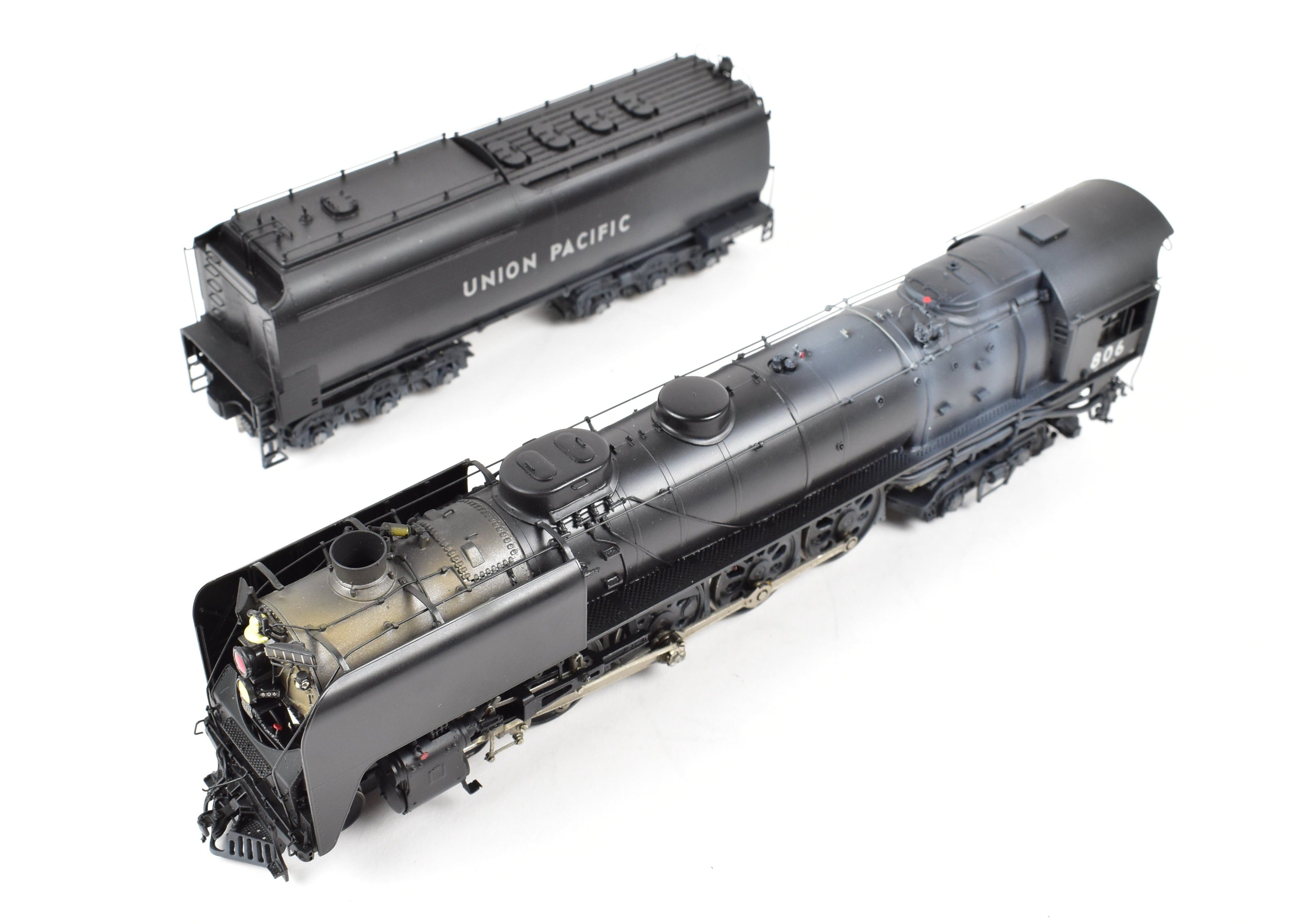 HO Scale Brass Model Train - Overland Models Inc. Union Pacific FEF - 1 4 - 8 - 4 Locomotive No. 806 with Light Weathering and Factory Painting