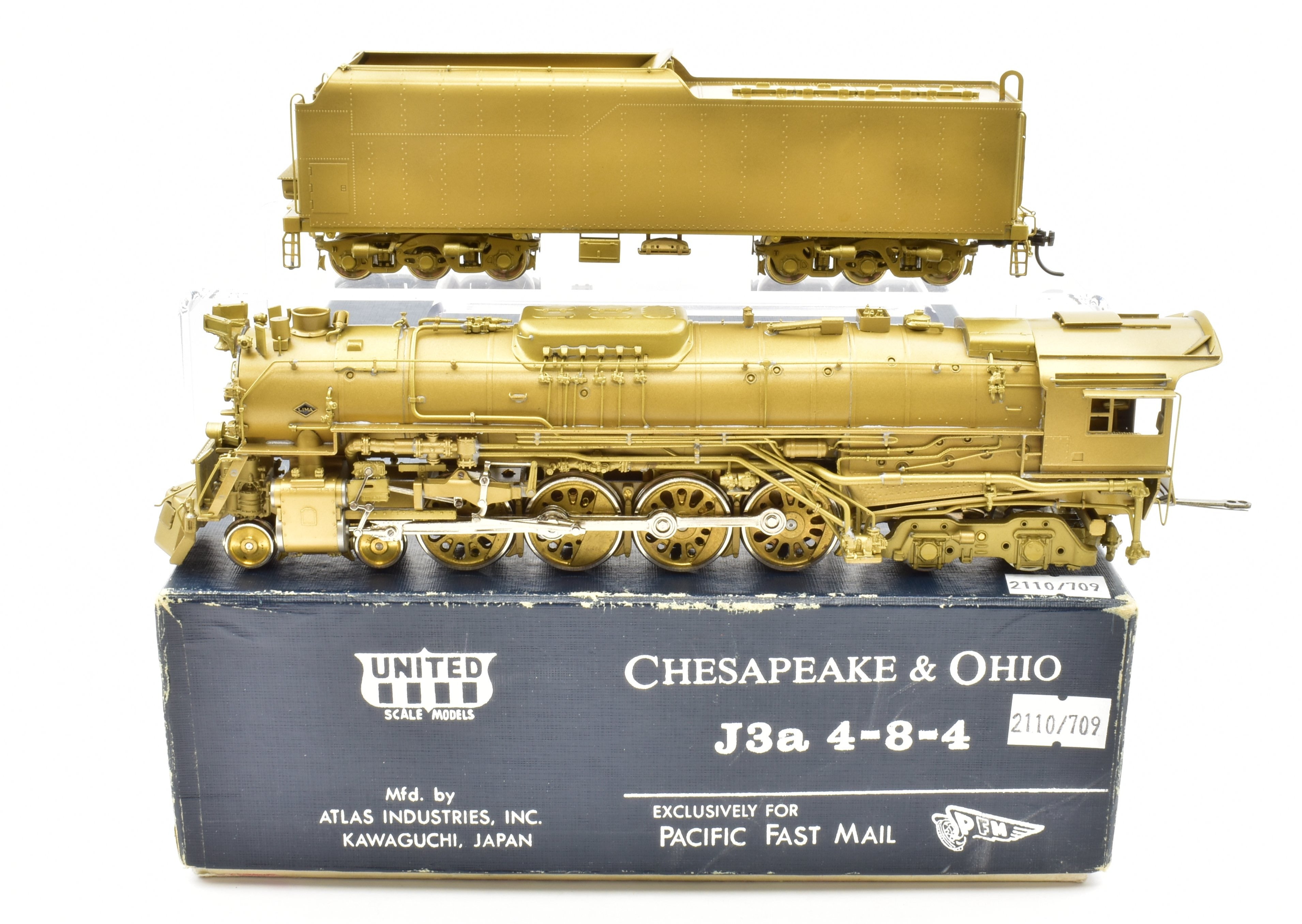 1981 Hi-Grade HO Brass PFM United Chesapeake & Ohio J-3a 4-8-4 Model