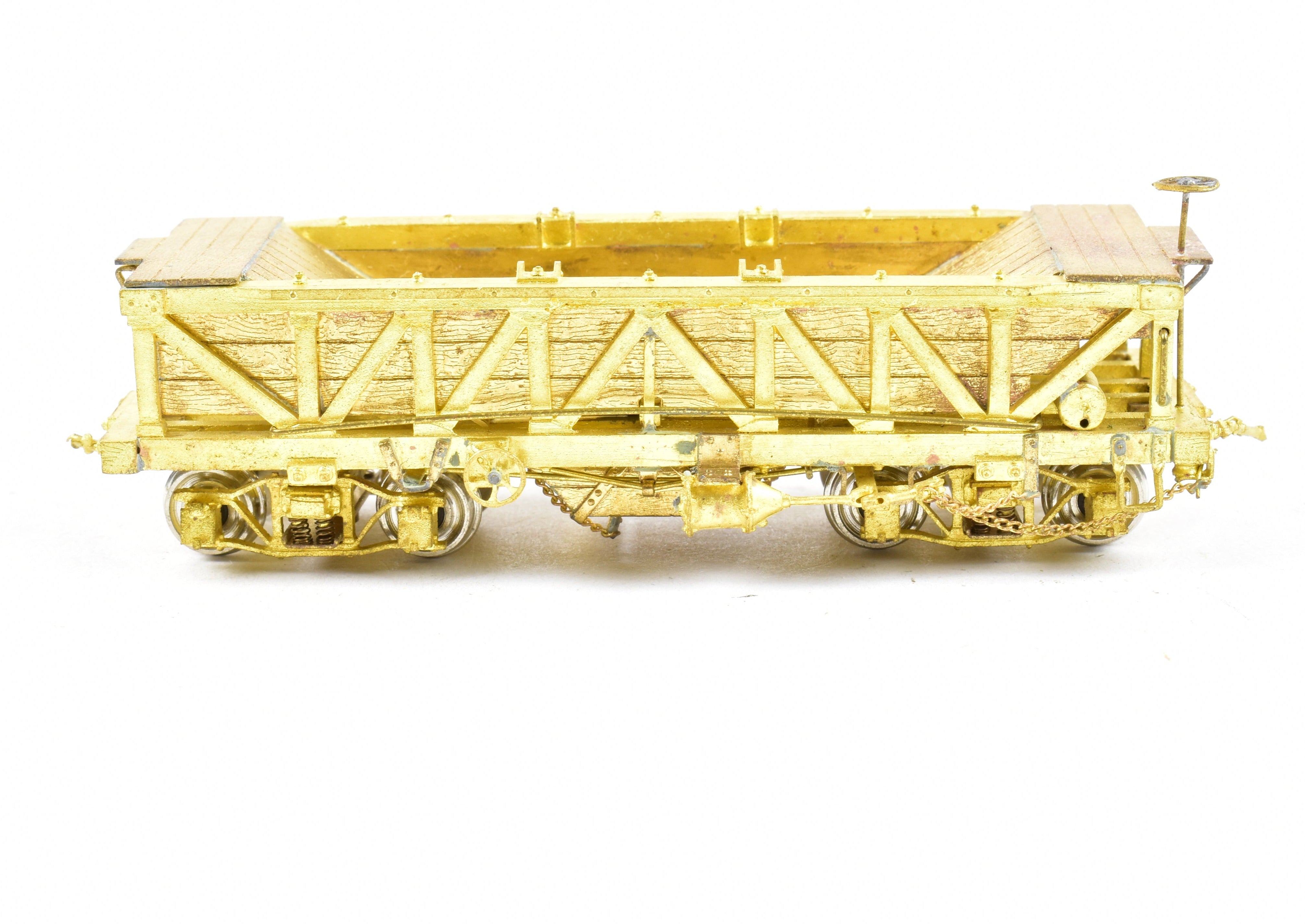 HOn3 Brass OMI Rock Car with Sprung Trucks from Overland Models in Great Condition