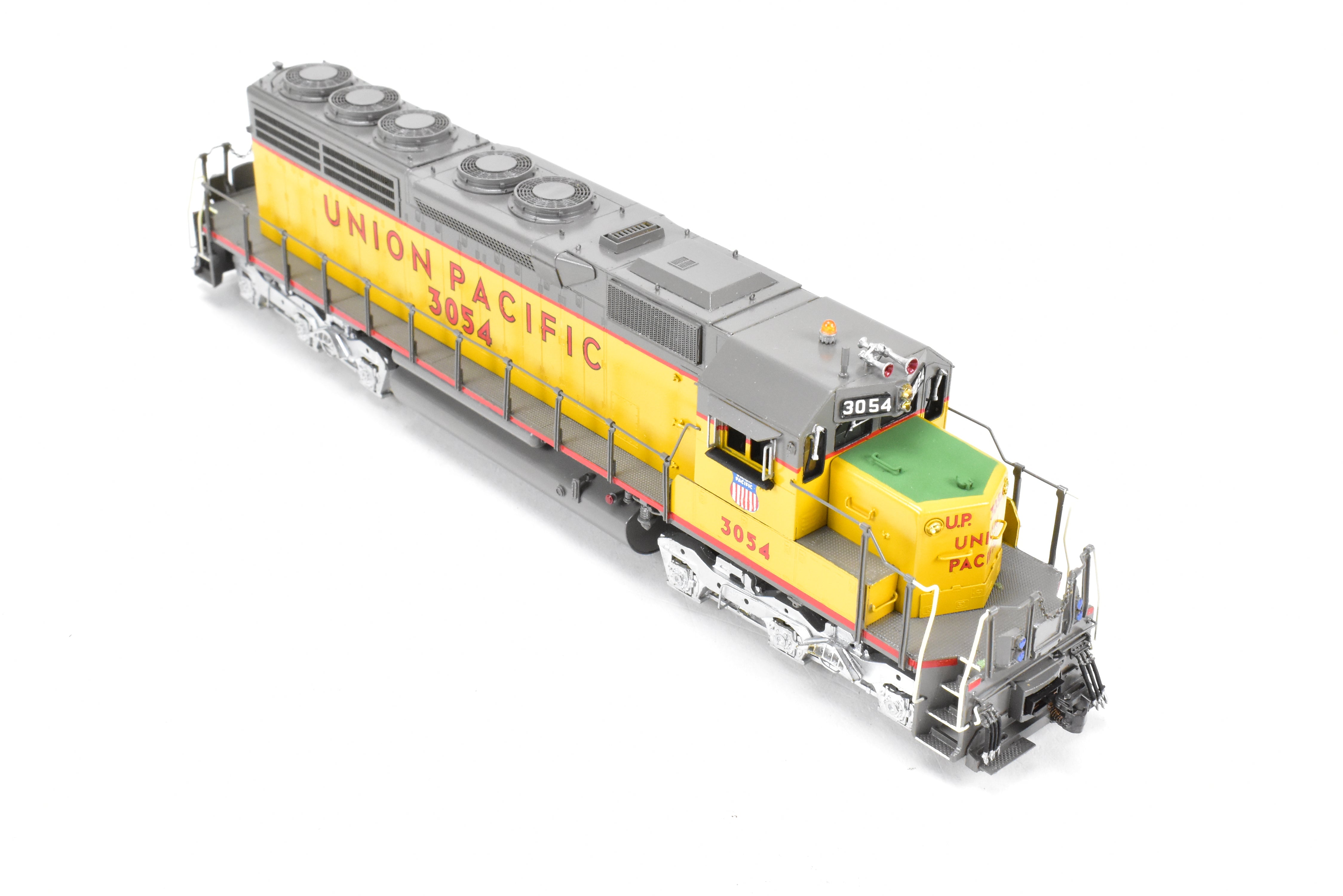 HO Scale Brass Model Train - Overland Models Inc. Union Pacific EMD SD40 Low Hood Locomotive with Dynamic Brakes, Low Mounted Brake Cylinders, Custom Painted as UP No. 3054