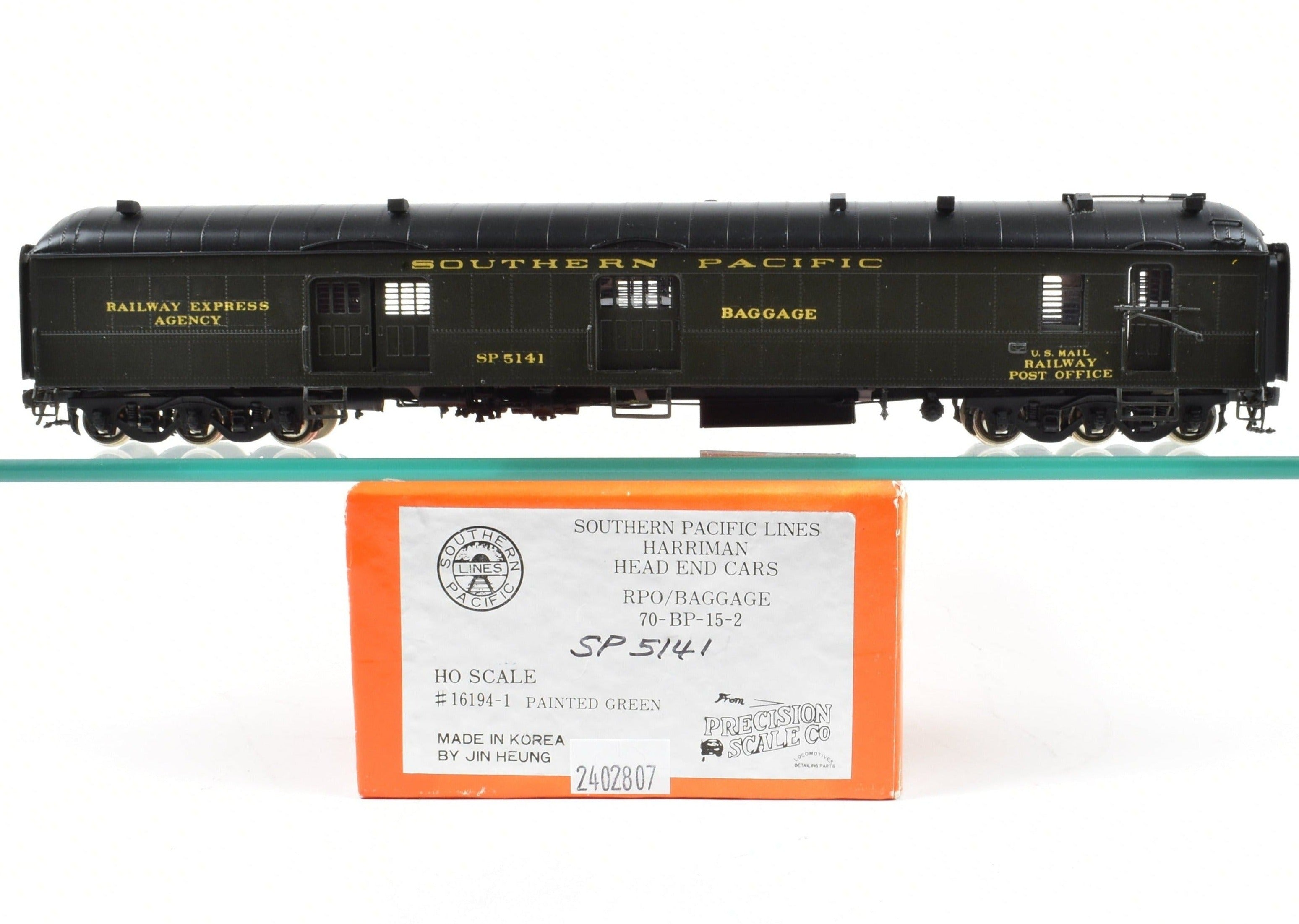 HO Brass Precision Scale Co. SP Southern Pacific Harriman RPO/Baggage Model 70 - BP - 15 - 5 FP