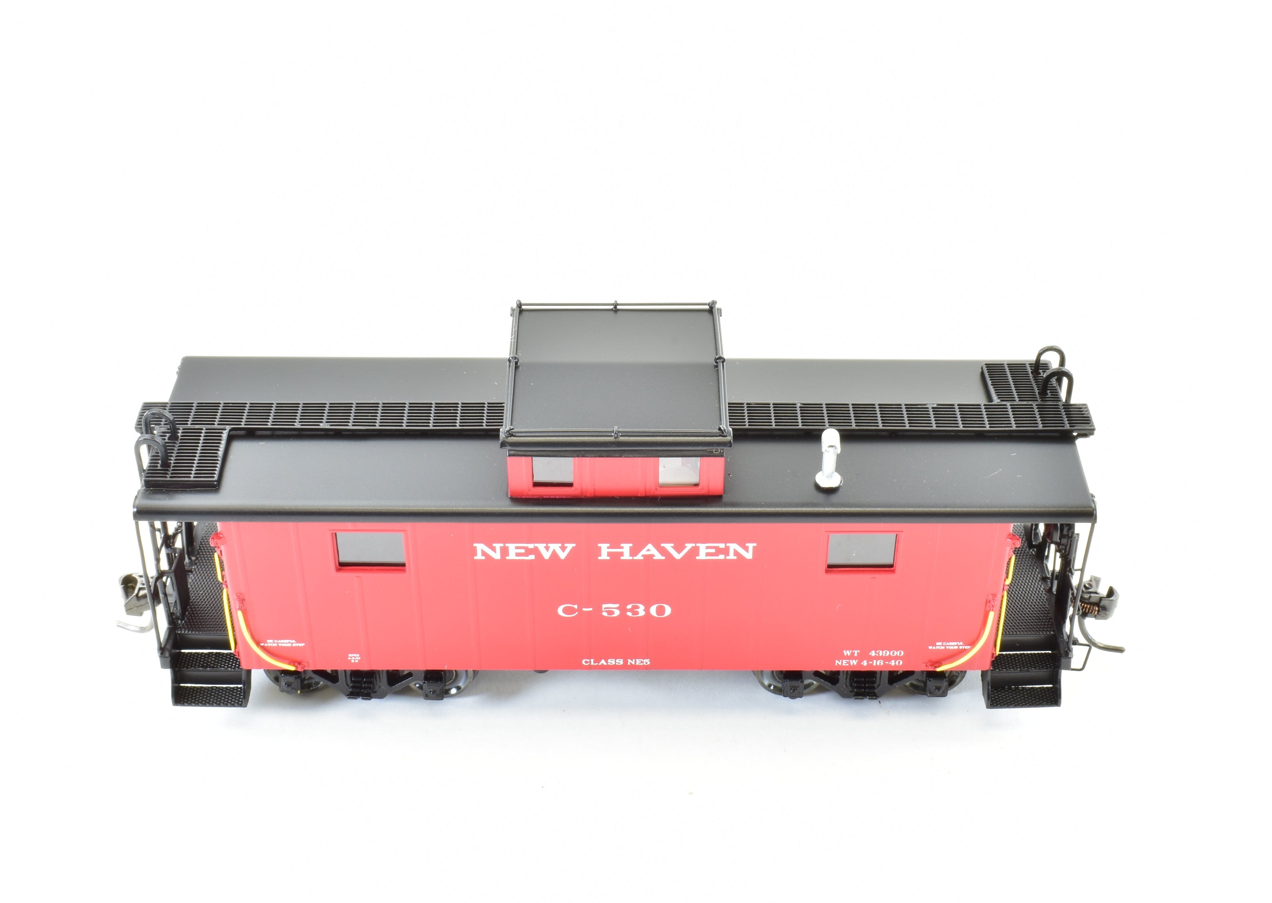HO Scale Brass NH - New Haven NE - 5 Steel Caboose FP #C - 530 by OMI