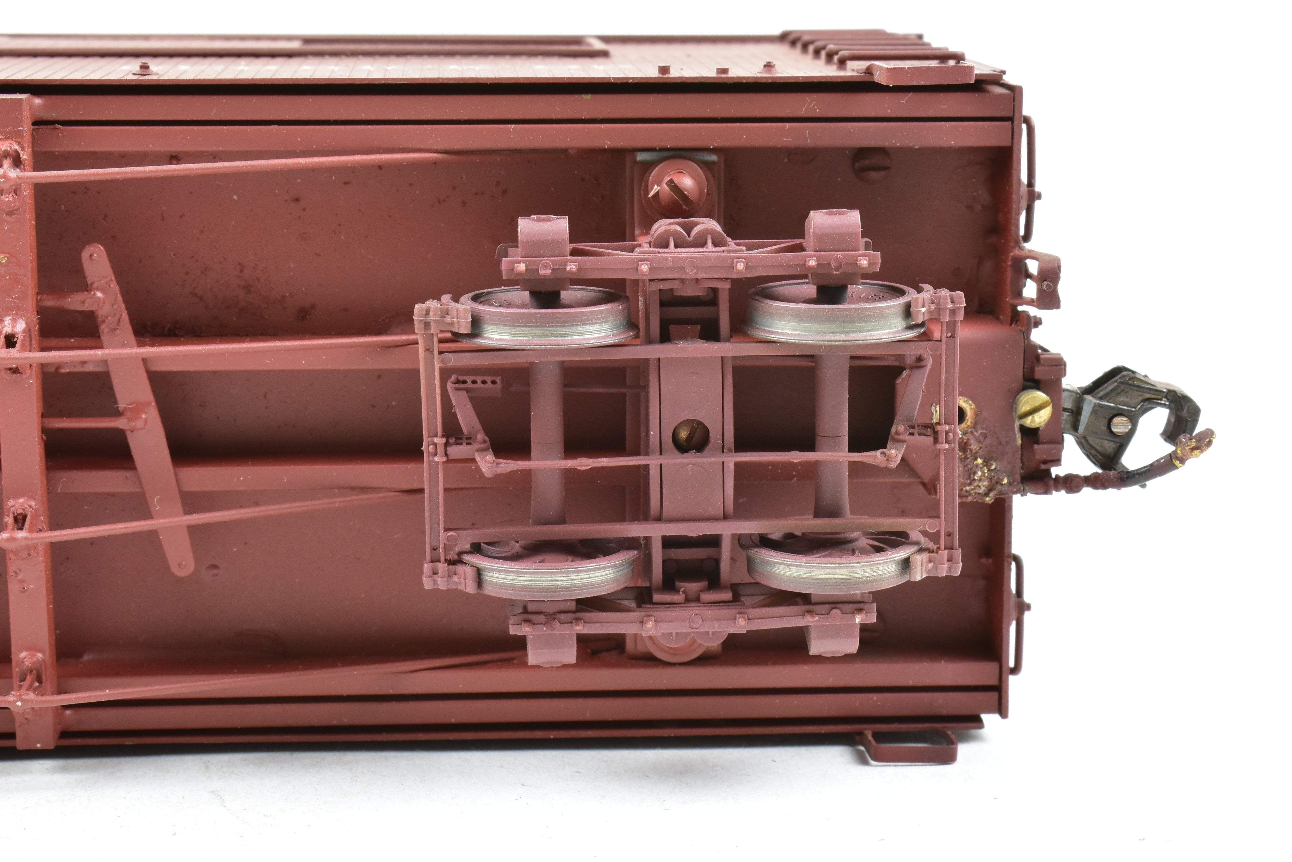 Custom Painted On3 Brass Model of D&RGW - Denver & Rio Grande Western Derrick OP with Idler Car by Westside Model Co.