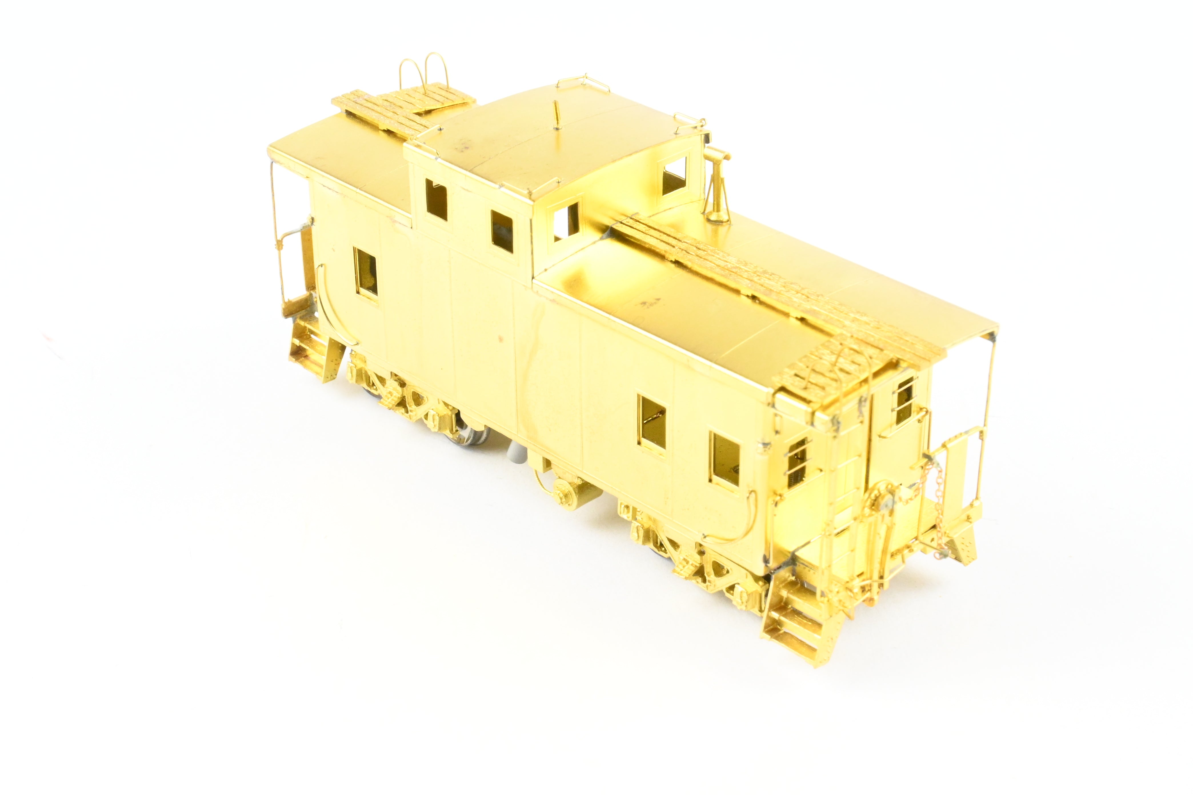 HO Scale Brass OMI - Overland Models, Inc. Erie Railroad Offset Cupola Welded Caboose with Radio Equipment from 1947 to 1960, Model Number #C222 - C269