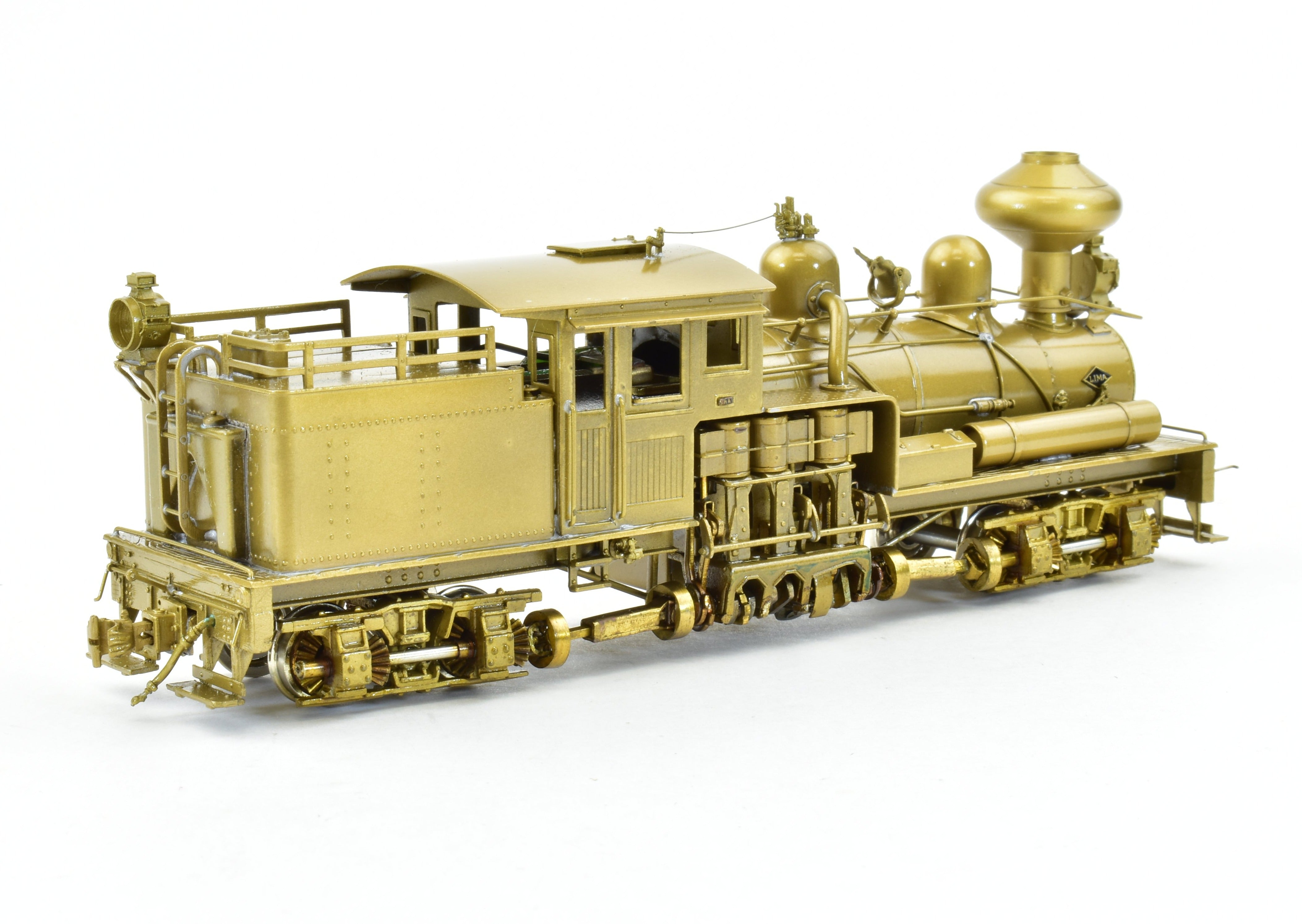 HO Scale Brass PFM - United 2-Truck Shay Geared Locomotive Model for Michigan II's Diverse Logging Roads