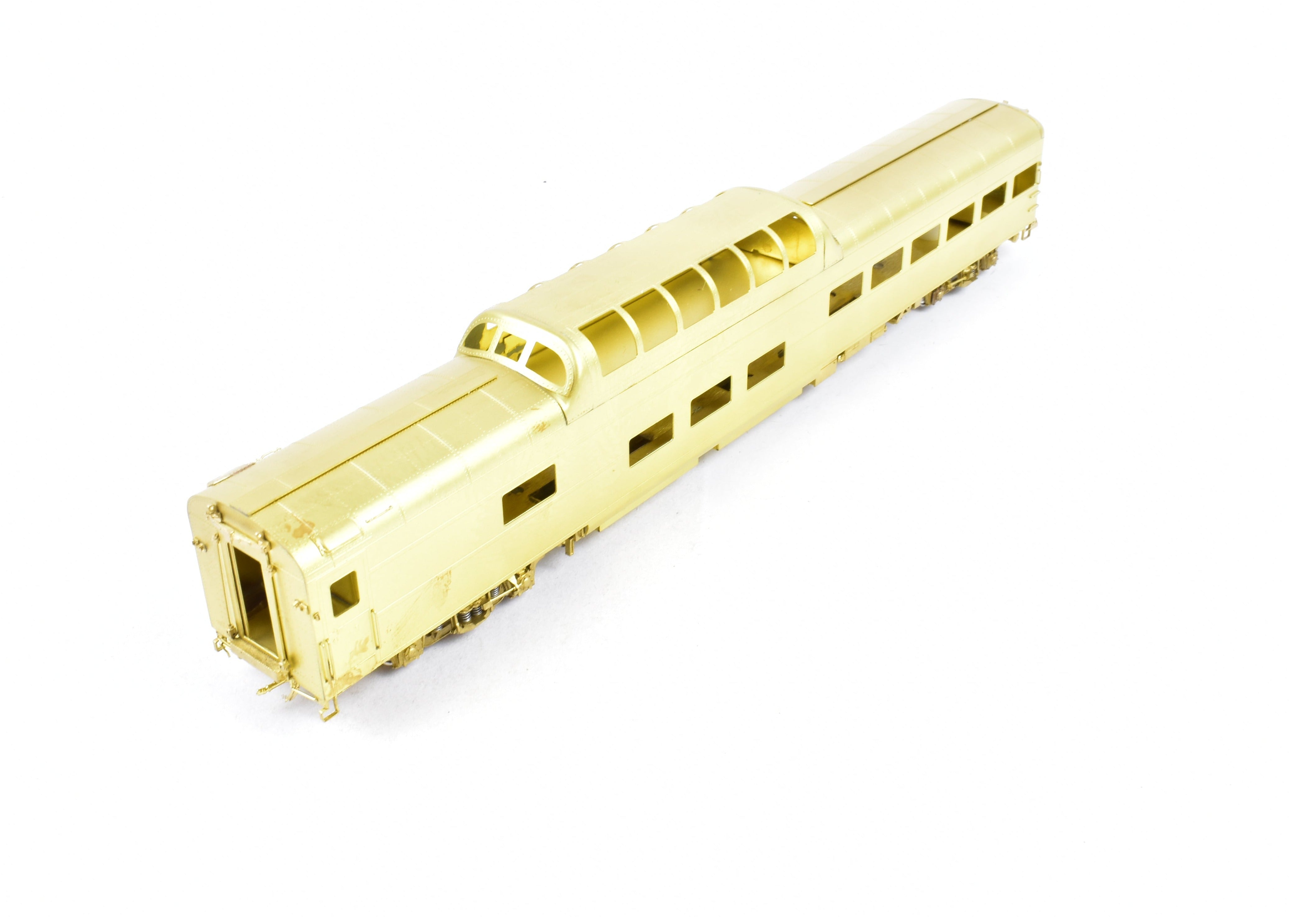 HO Scale Brass Model Train - Wasatch Model Co. Union Pacific 9000 Series Dome Lounge Observation Car Modified for Mid - Train Service