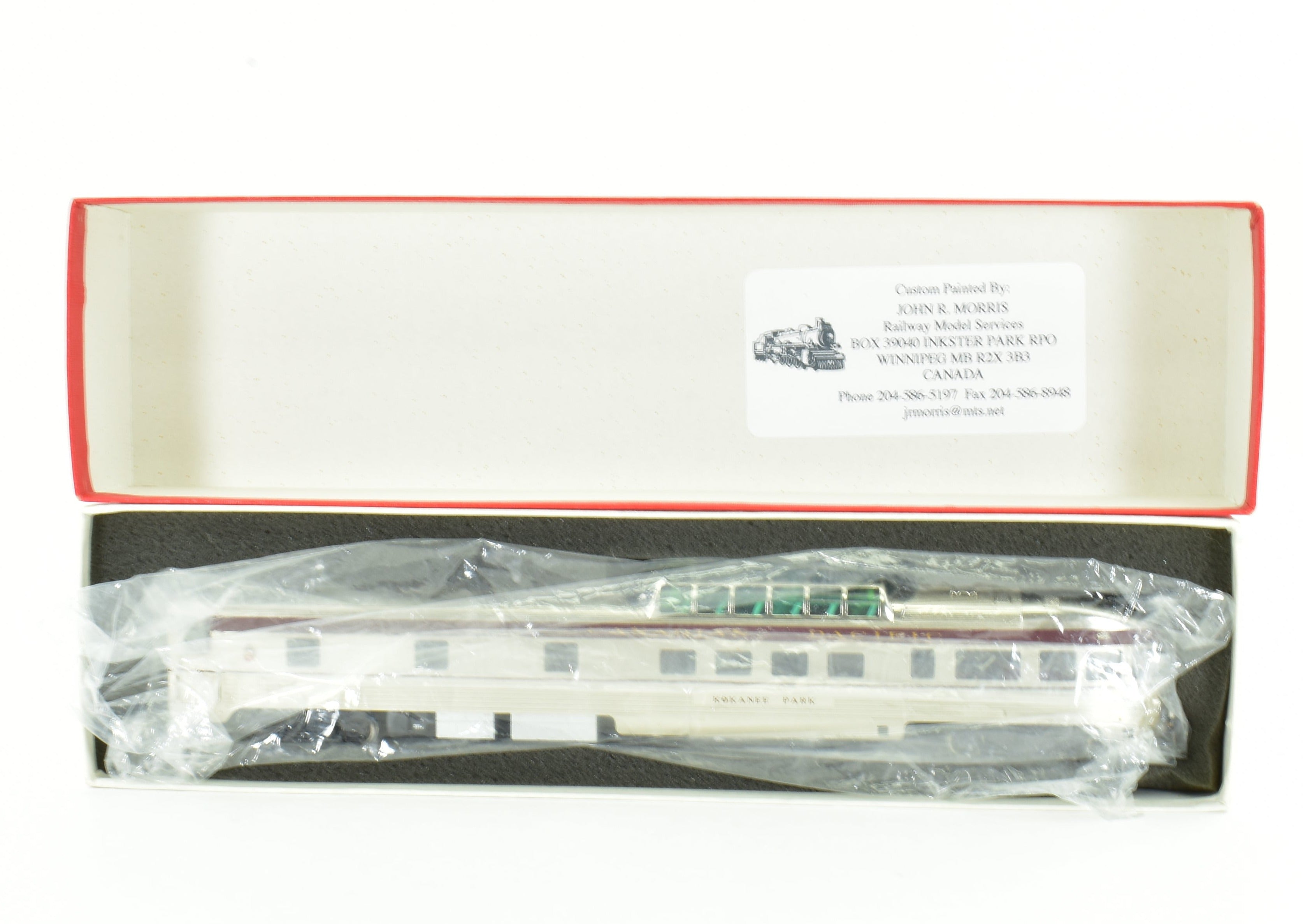 HO Scale Brass Model - S. Soho & Co. Canadian Pacific Railroad Kokanee Park Lightweight Observation Car with Custom Finishing
