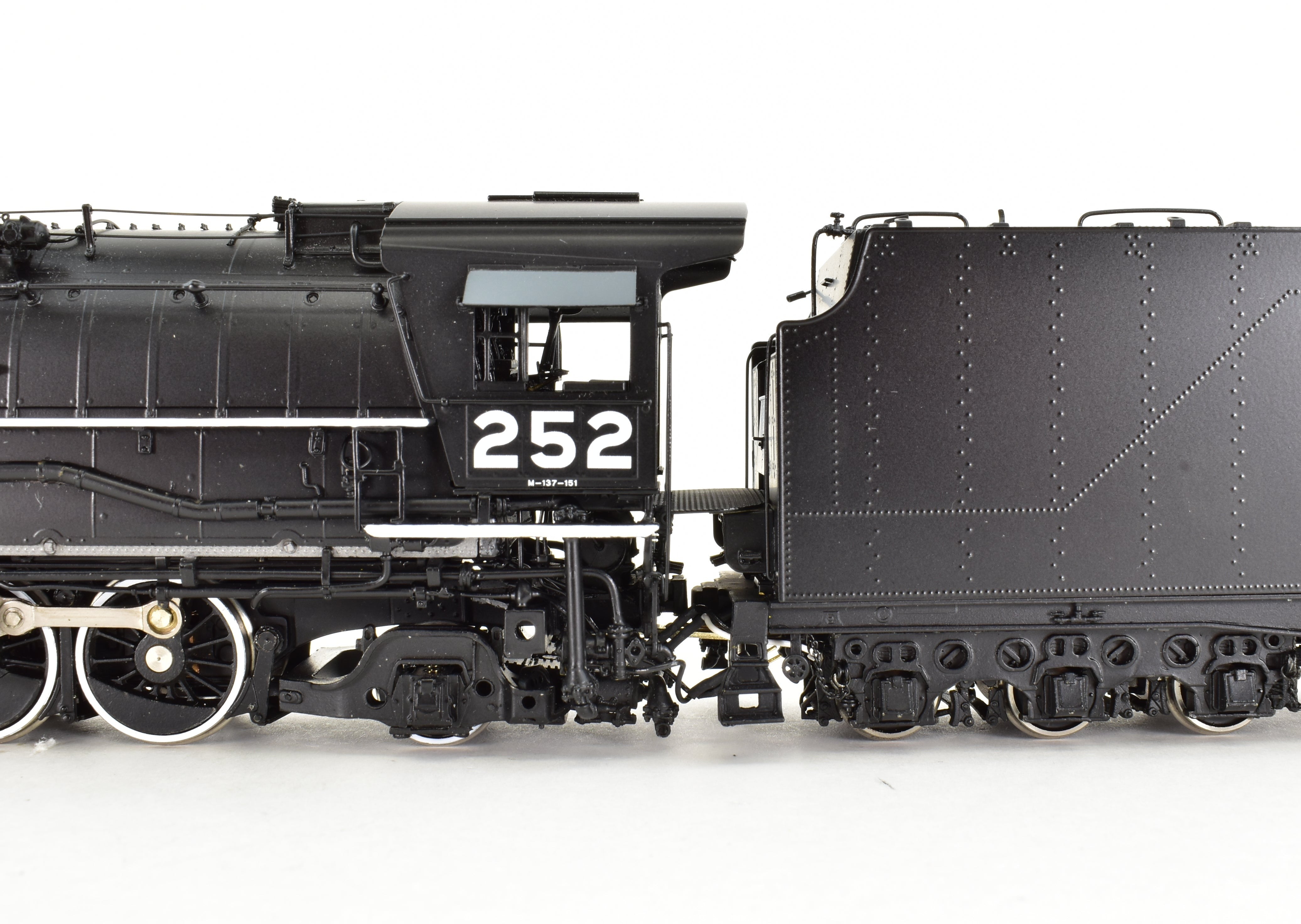 HO Brass Western Pacific 2-8-8-2 Class 251 V1 FP Black DCC & Sound by W&R