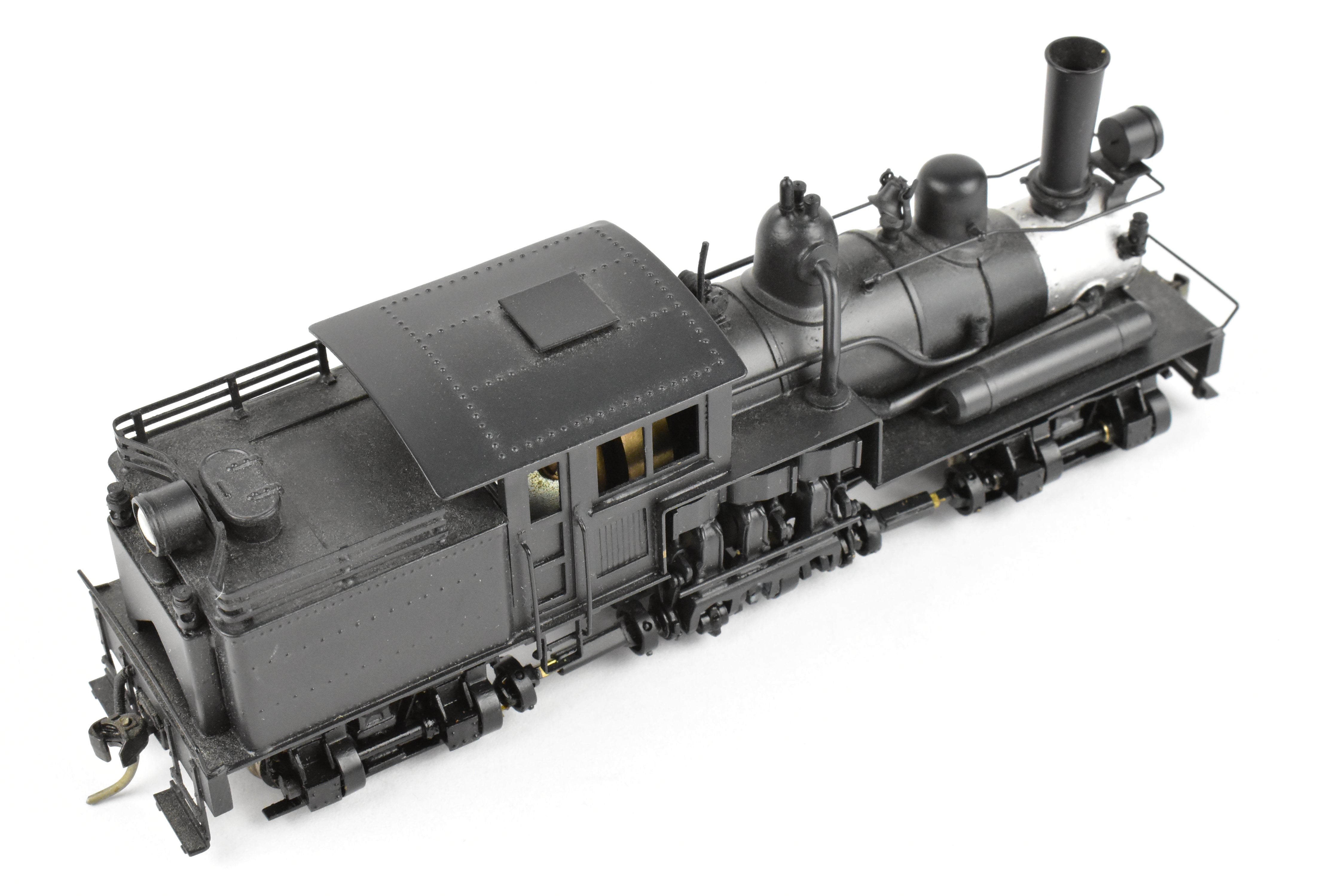 High - Quality HO Scale Brass PFM - United 2 - Truck Class B Shay Geared Locomotive for Model Railroads, CP Version Without Lettering