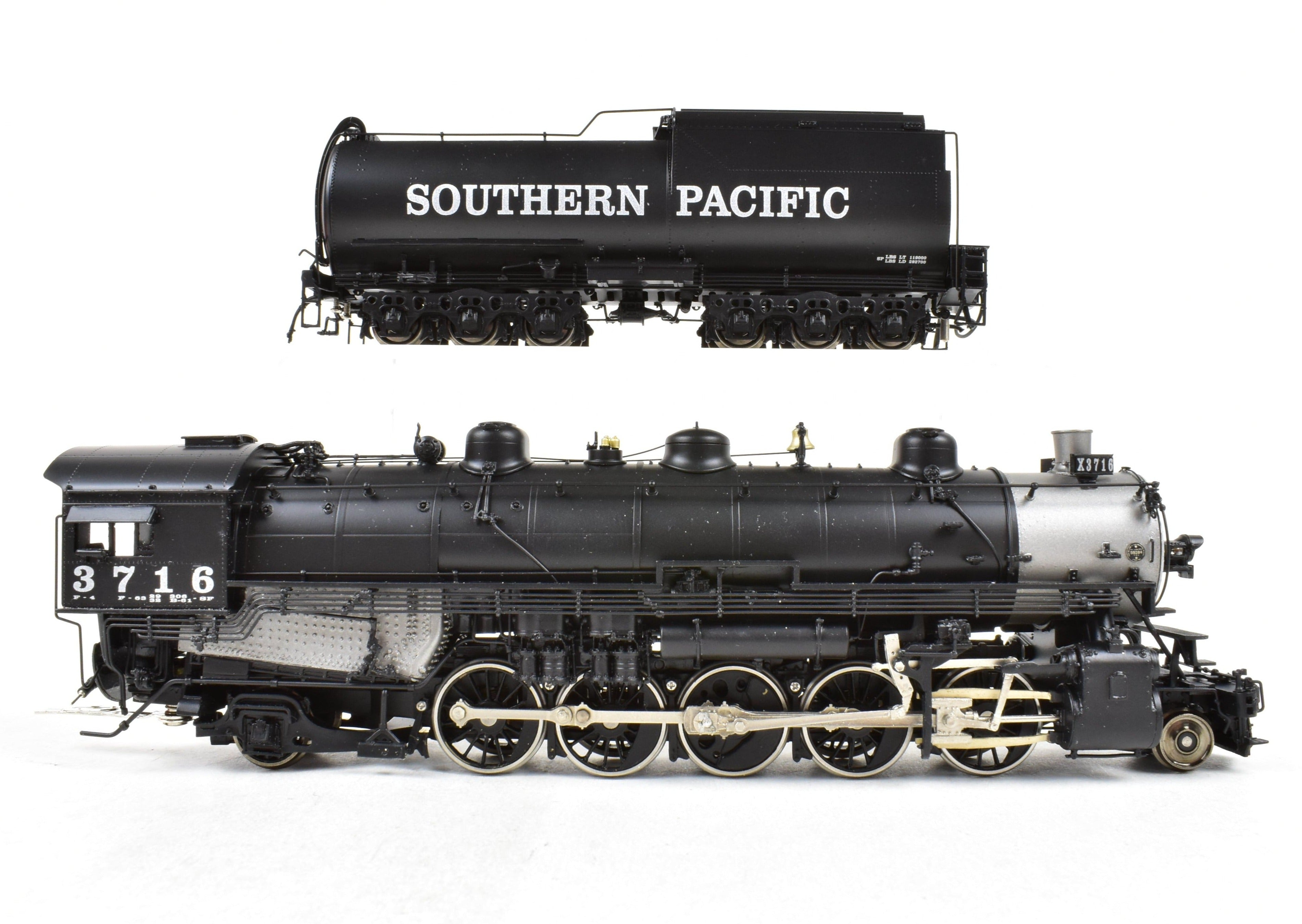 HO Scale Brass Precision Scale Co. Southern Pacific F-4 2-10-2 Factory Painted Locomotive Model No. 3716