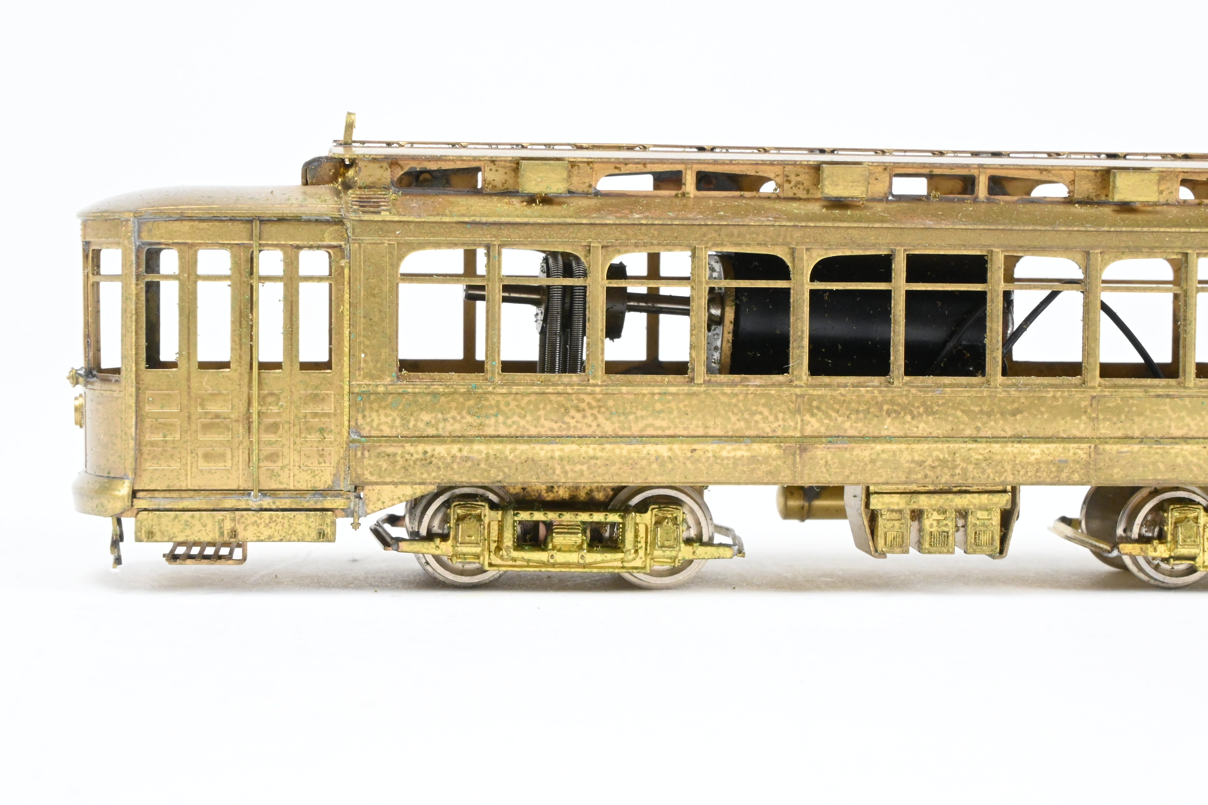 HO Scale Brass Chicago Surface Lines 346 City Big Brill Car Model by Fairfield Models without Trolley Poles