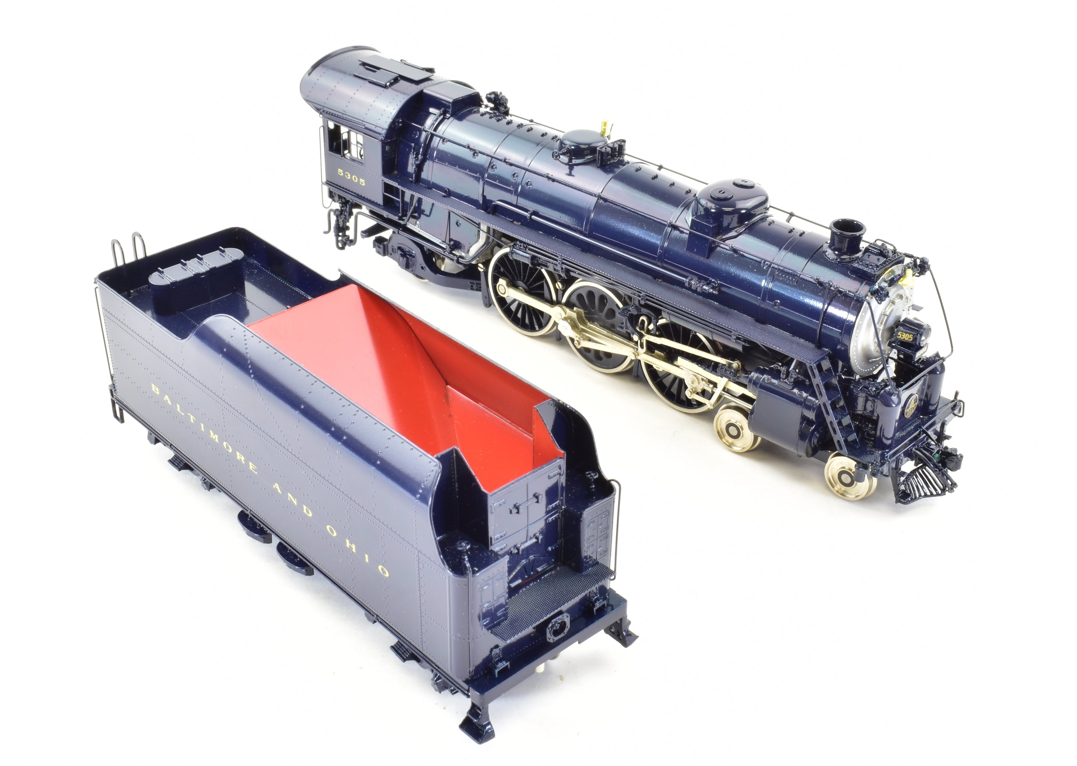 HO Scale Brass Key Imports B&O (Baltimore & Ohio) P-7C 4-6-2 Pacific Custom Series Steam Locomotive Model #47 FP