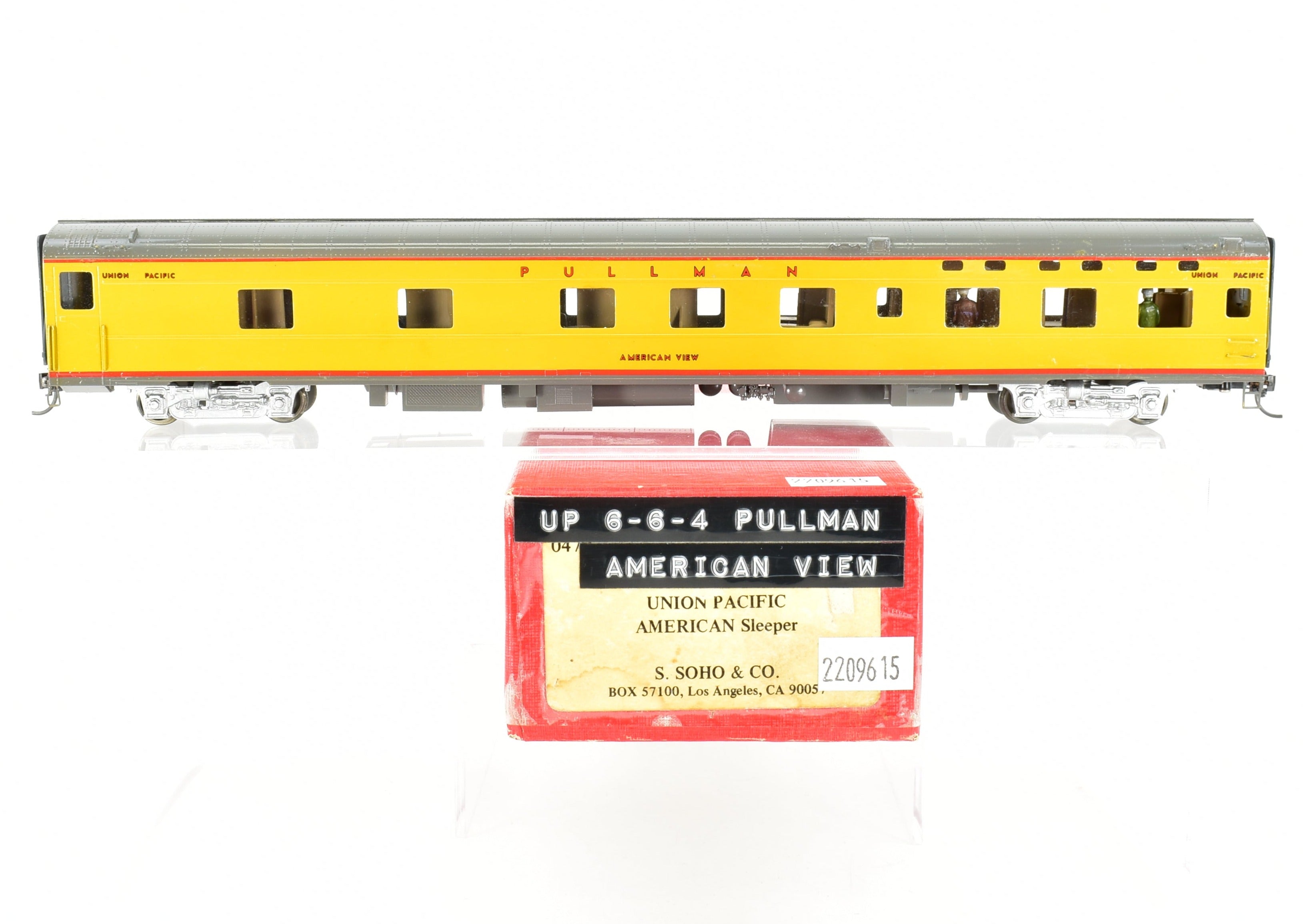 HO Brass S. Soho & Co. UP - Custom Painted 6-6-4 Sleeper CP with Interior Details