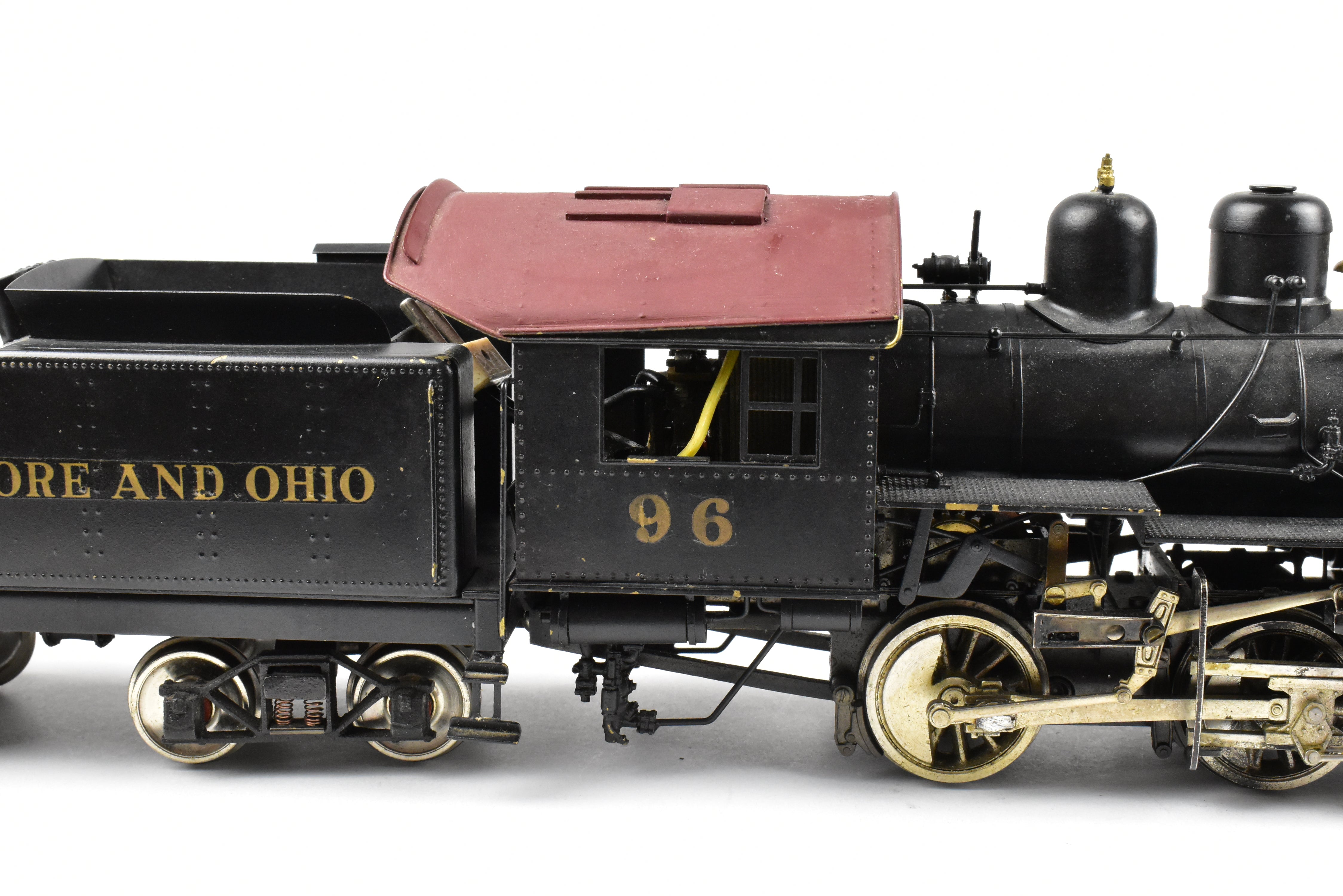 O Scale Brass Model Train - U.S. Hobbies B&O (Baltimore & Ohio) C-16 Class 0-4-0 CP Locomotive No. 96 Without Box