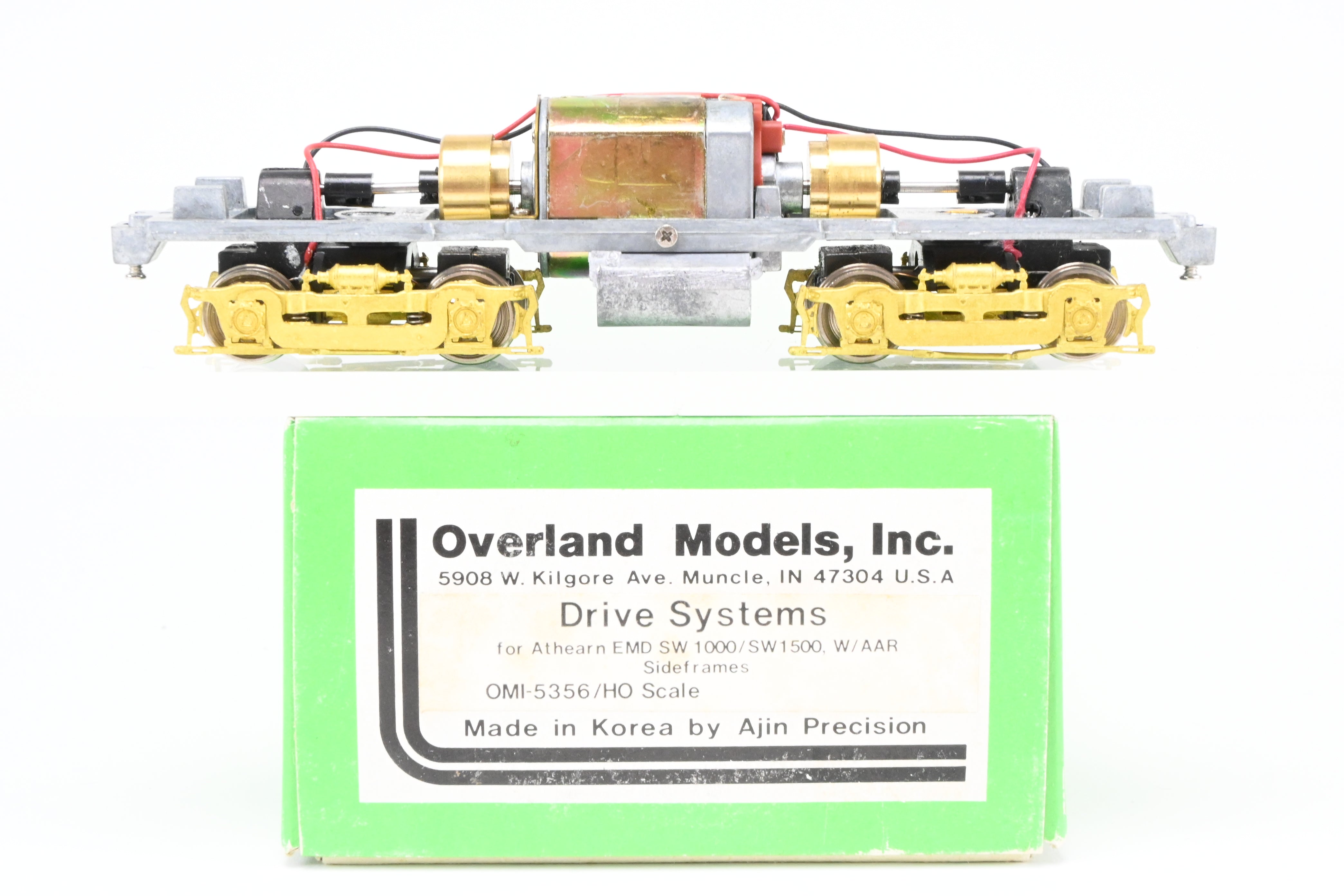 HO Scale Brass OMI - Overland Models Inc. Drive Systems for Athearn EMD SW1000 or SW1500 Locomotives with AAR Side Frames for Model Train Enthusiasts