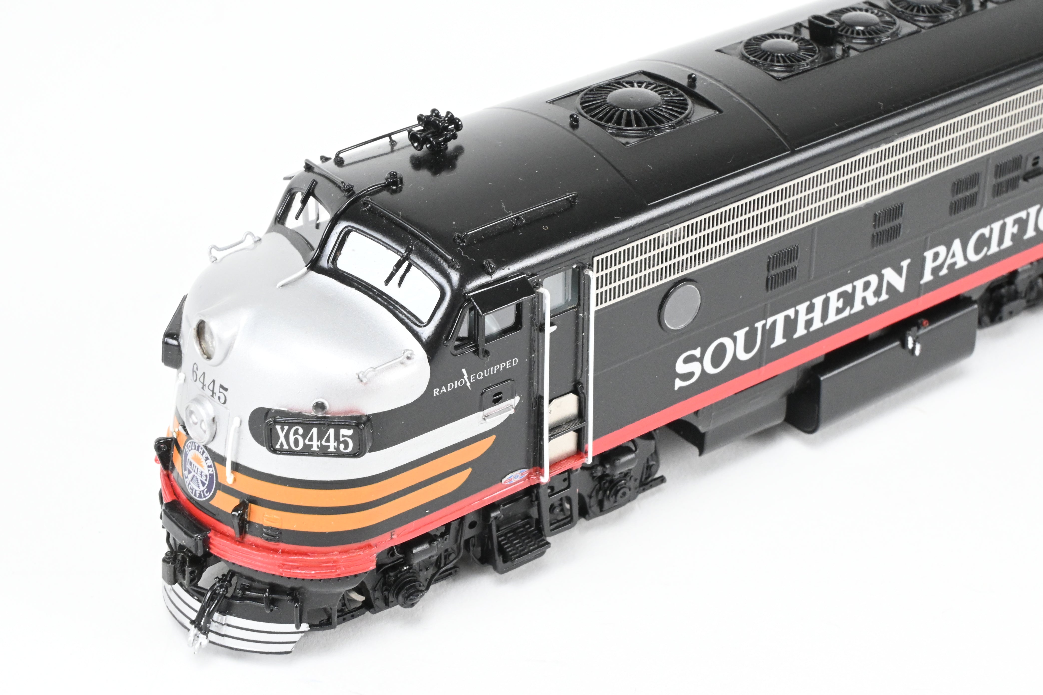 HO Scale Brass EMD FP7A/F7B Set in SP Black Widow Scheme