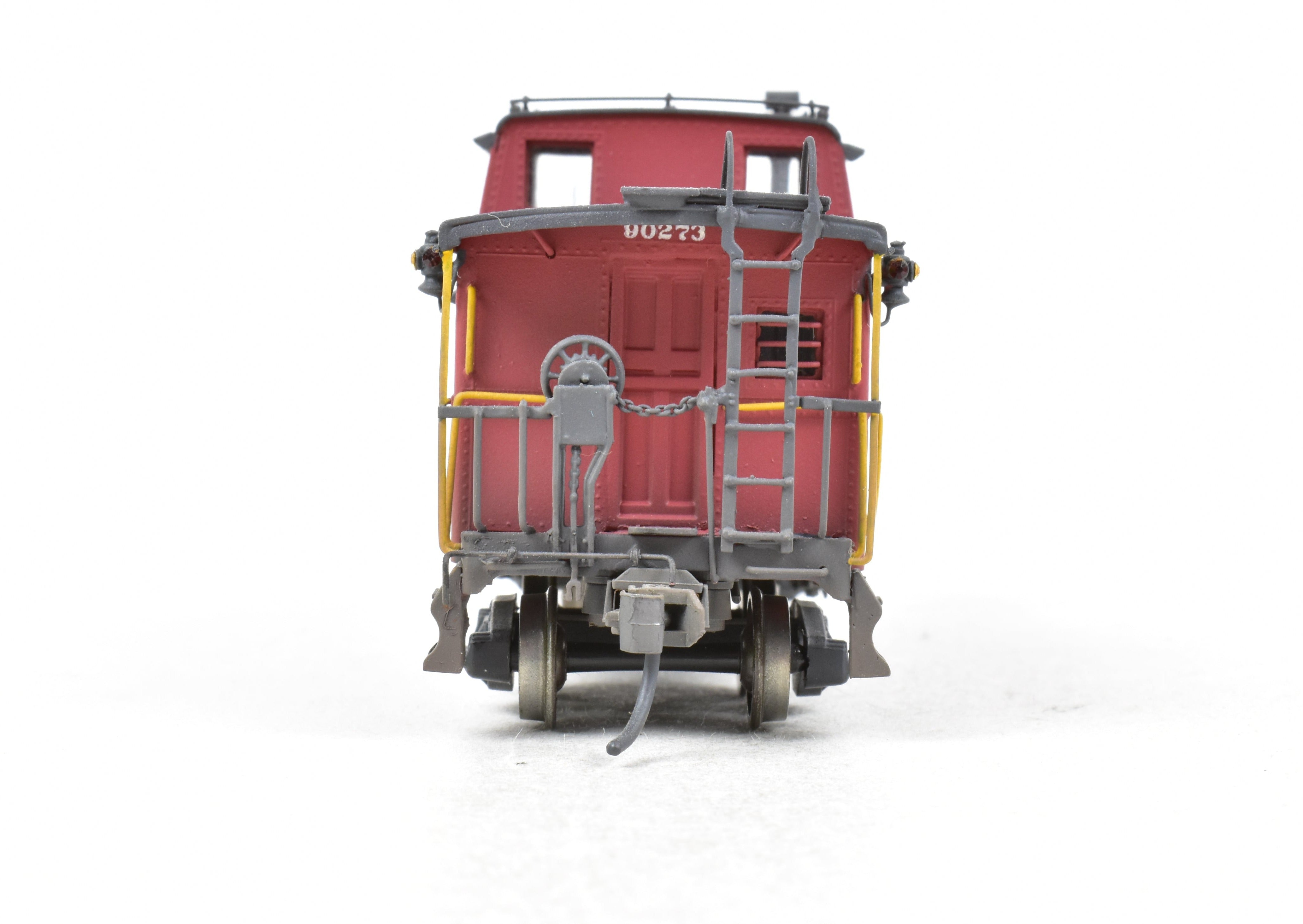 HO Scale Brass OMI - Overland Models, Inc. Chesapeake & Ohio (C&O) Steel Caboose from #90200 - 90299 Series, Custom - Painted and Weathered No. 90273 Model Train Collectible