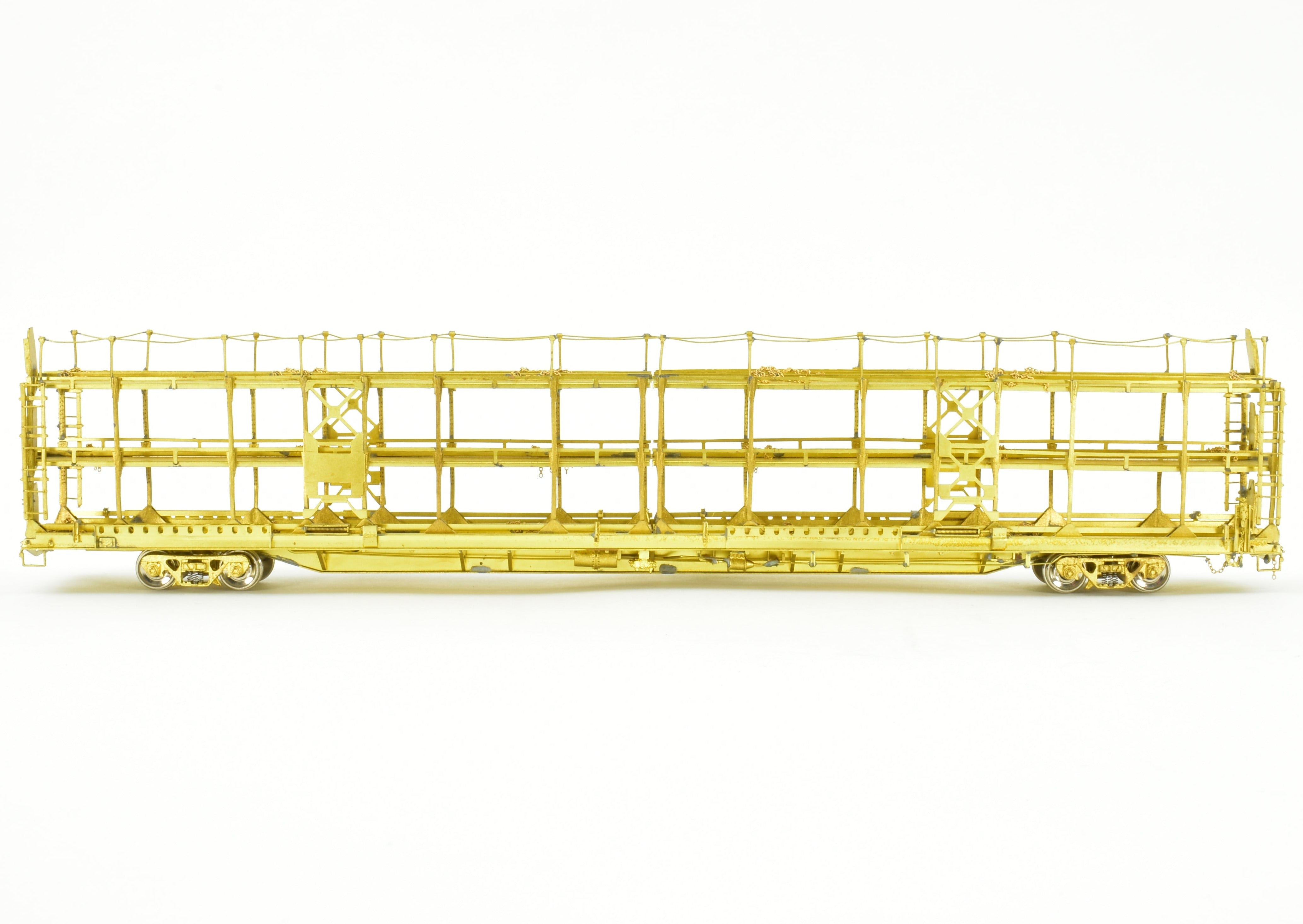 HO Brass OMI Overland Models Whitehead-Kales Tri-Level Auto Rack, 1987 Run