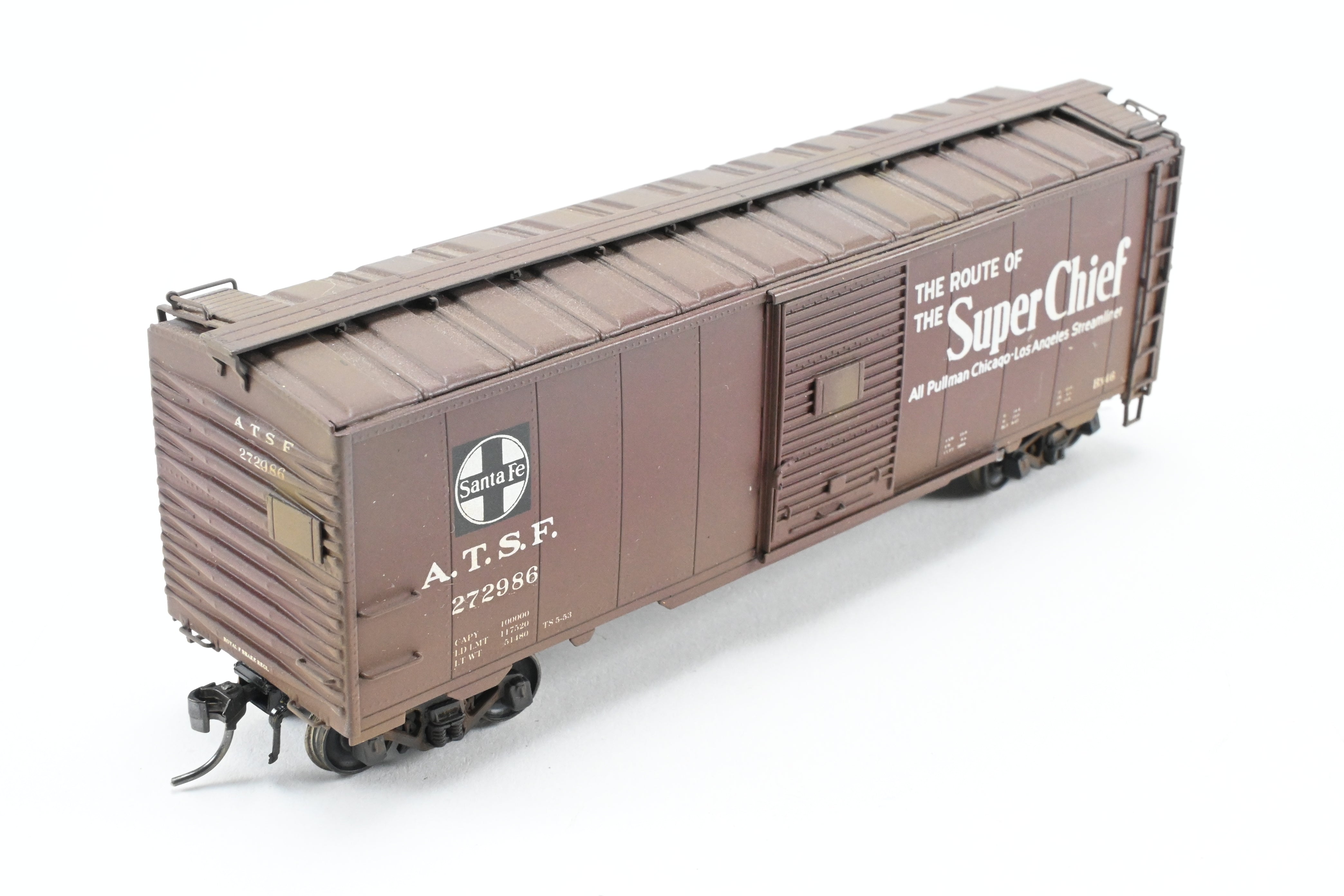 HO Brass Precision Scale Co. ATSF Santa Fe 1937 40' Single Door Boxcar No. 272986