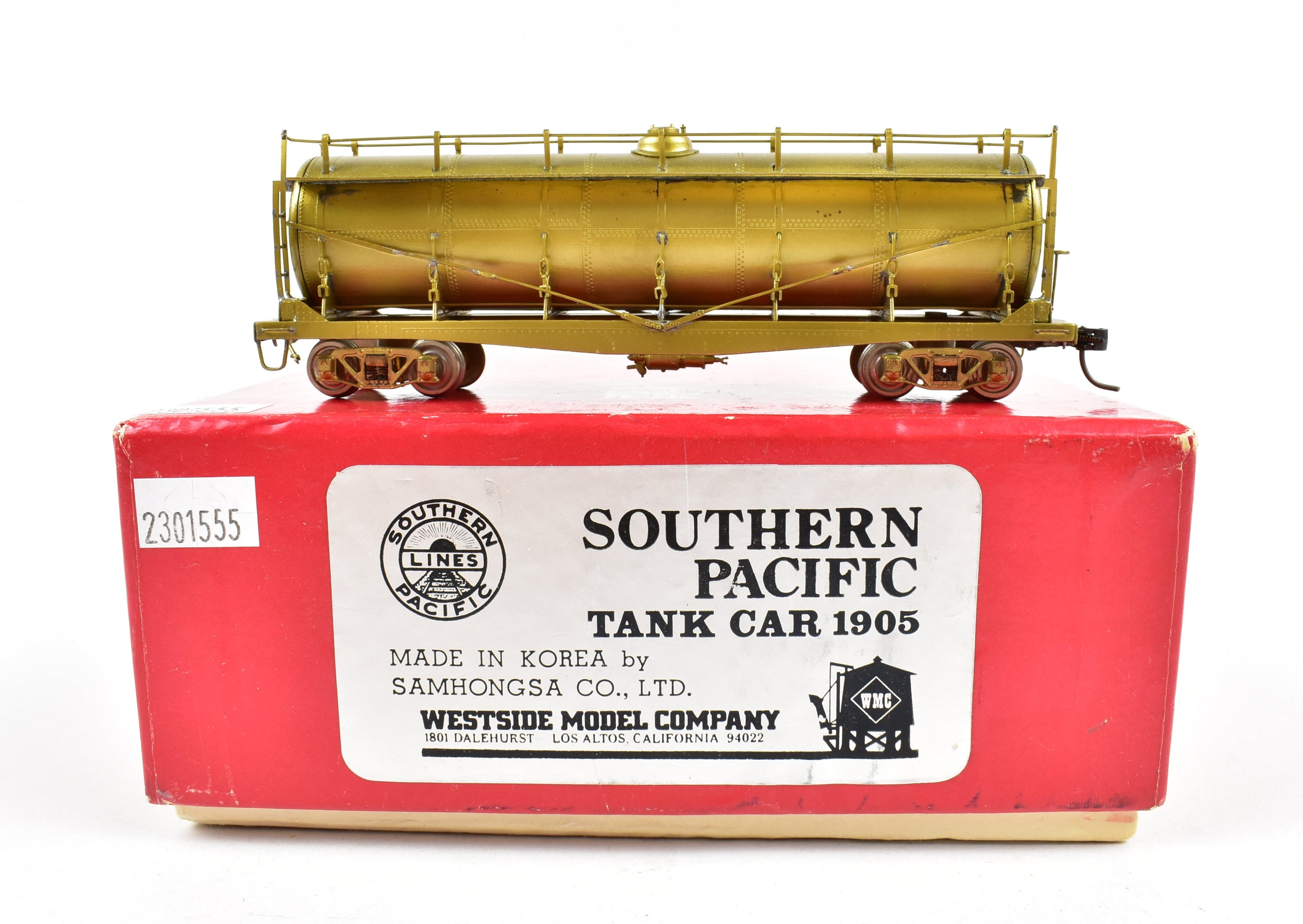 1905 HO Brass Southern Pacific Tank Car by Westside Model Co.