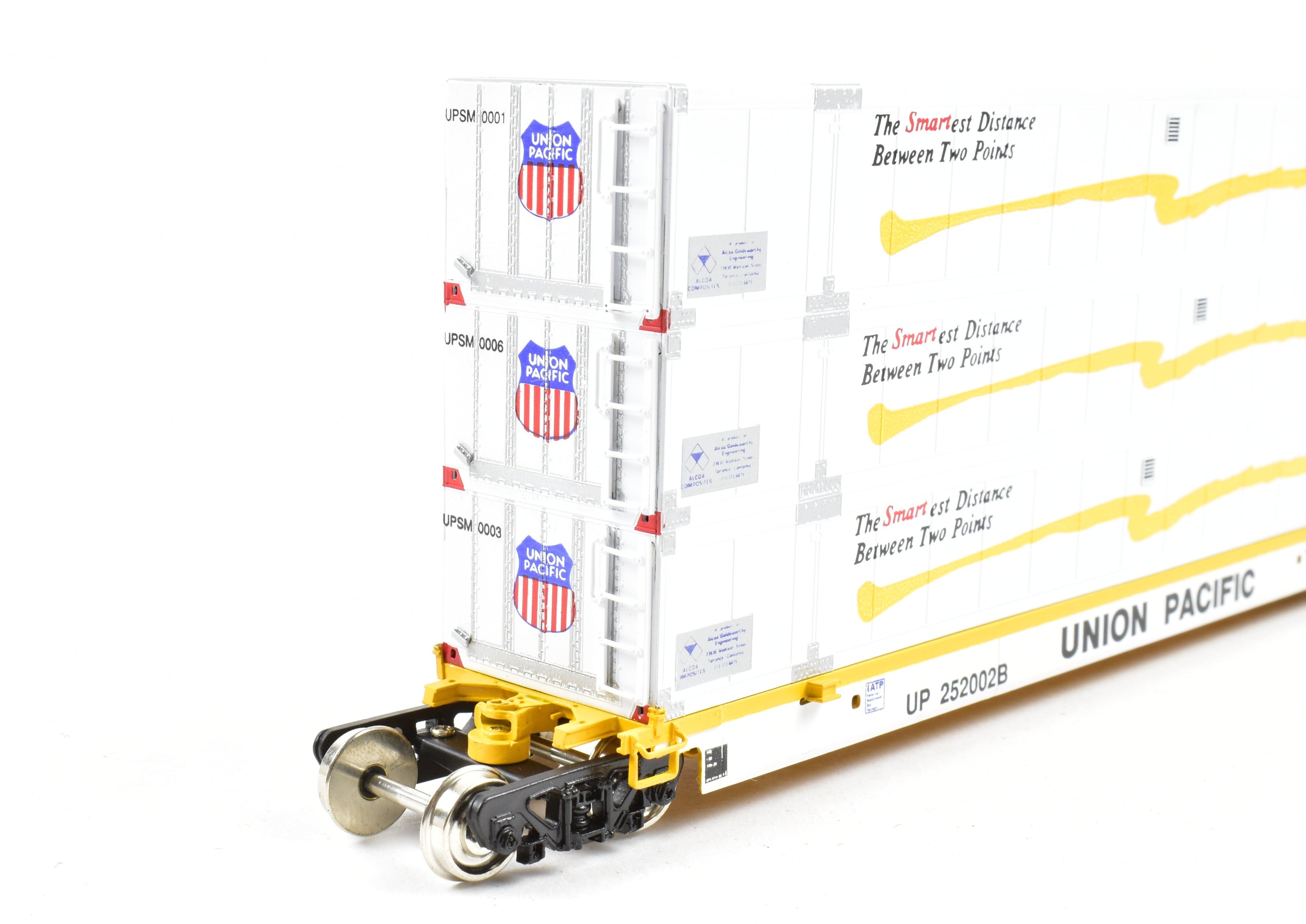 HO Scale Brass Container Open Model Intermodal Smart Car - Overland Models, Inc. Union Pacific Triple Stack FP No. 252002A/B